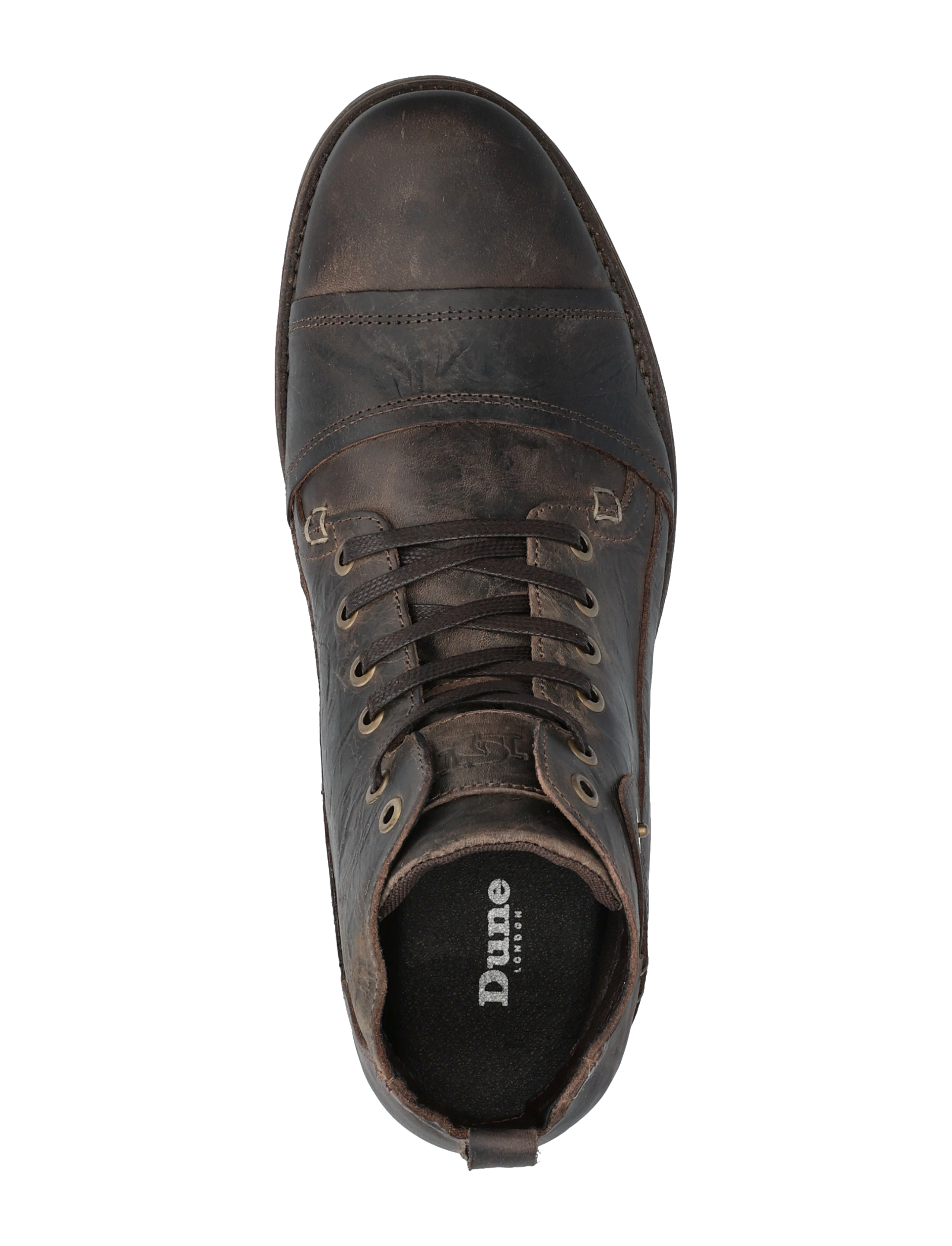 Dune London - simon - støvler med snøre - dark brown - 3