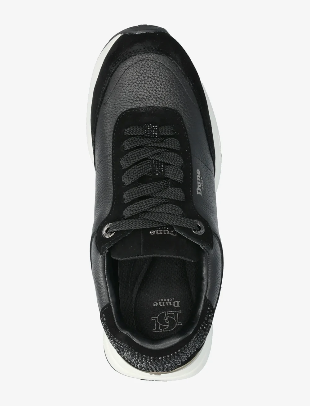 Dune London - emotion - lave sneakers - black - 3