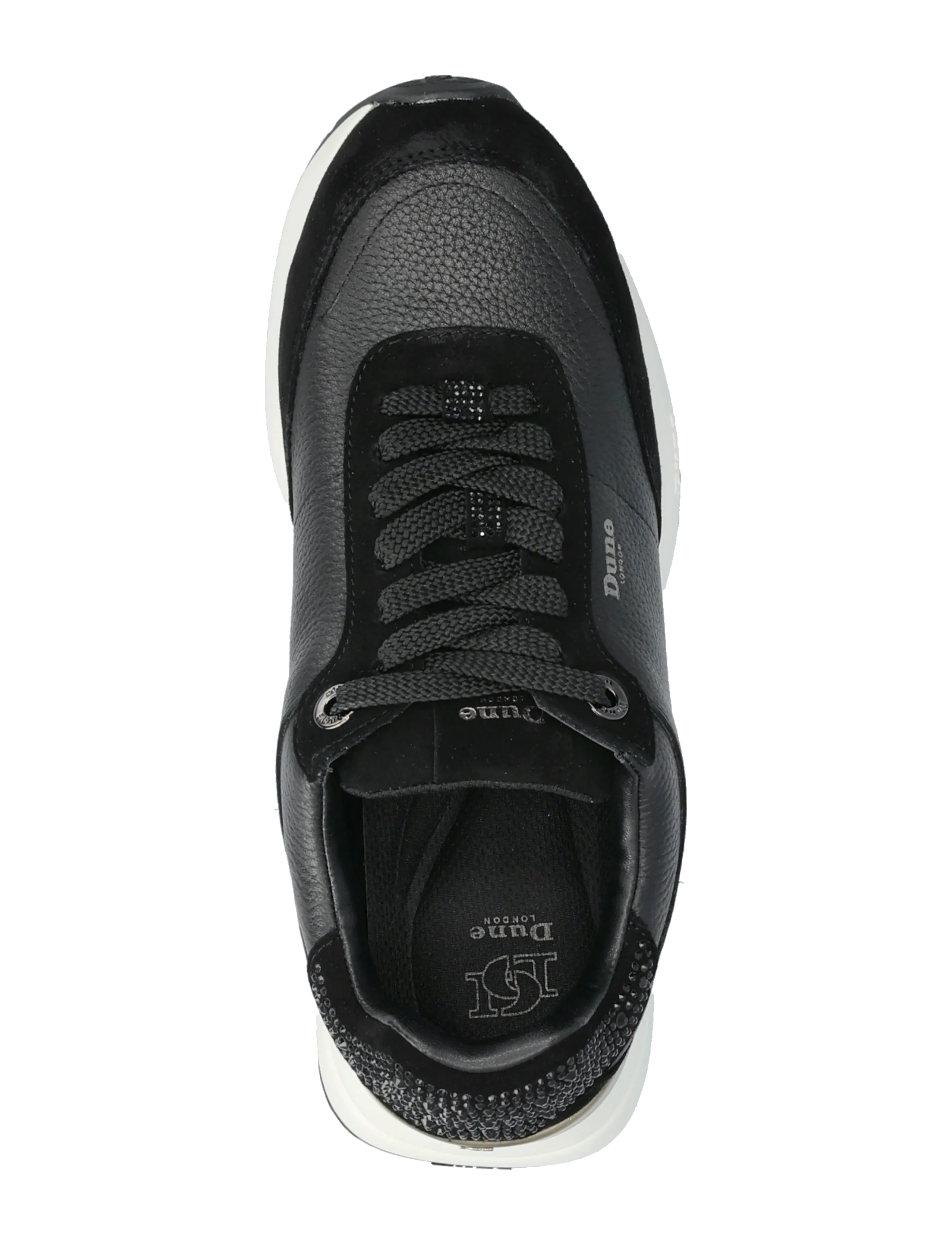 Dune London - emotion - sportiska stila apavi ar pazeminātu potītes daļu - black - 3