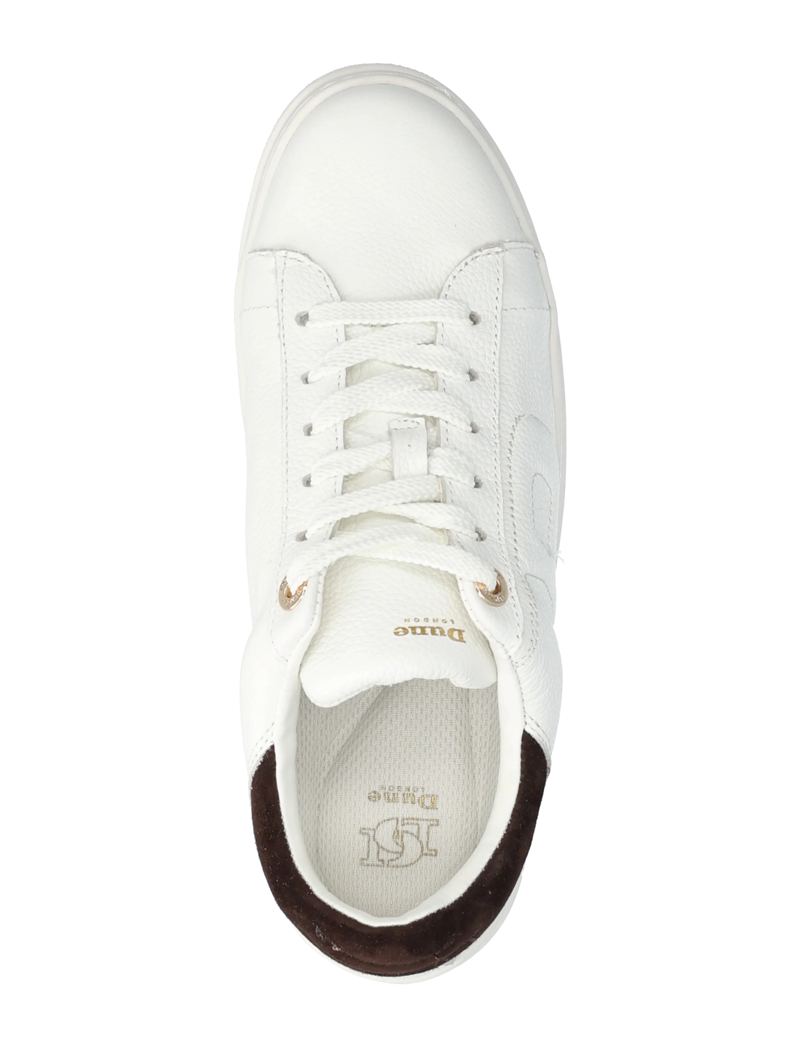 Dune London - eden - sportiska stila apavi ar pazeminātu potītes daļu - white - 3