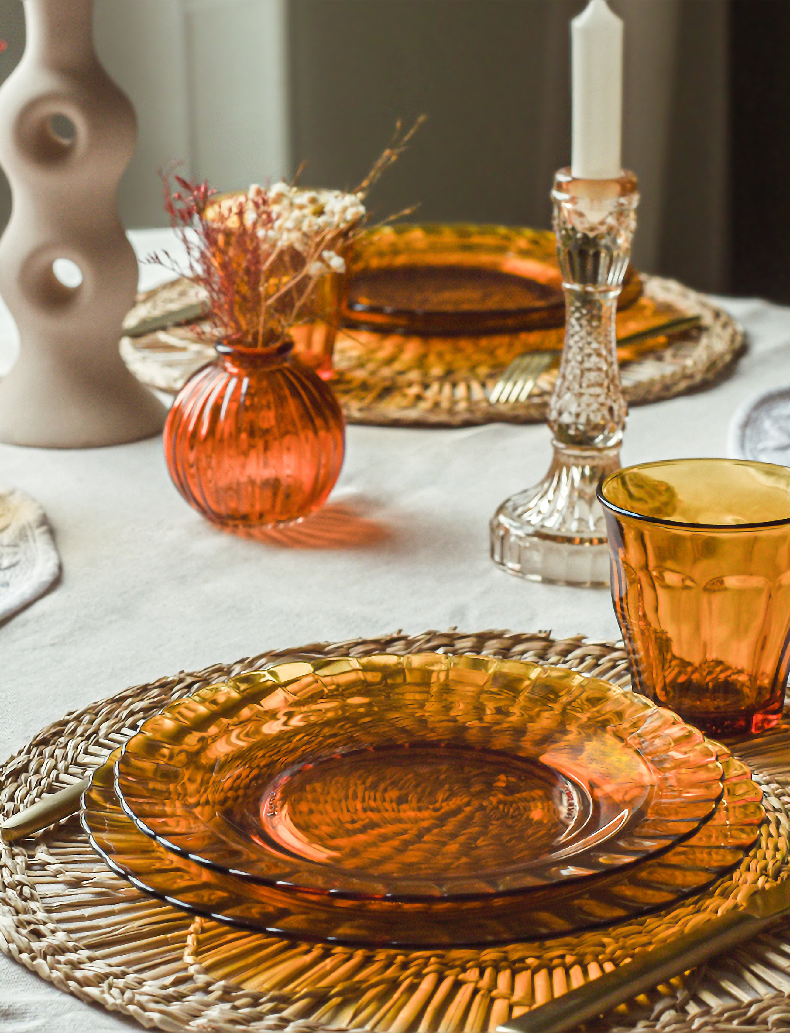 Duralex - Picardie Assiette Plate x 6 - amber - 3