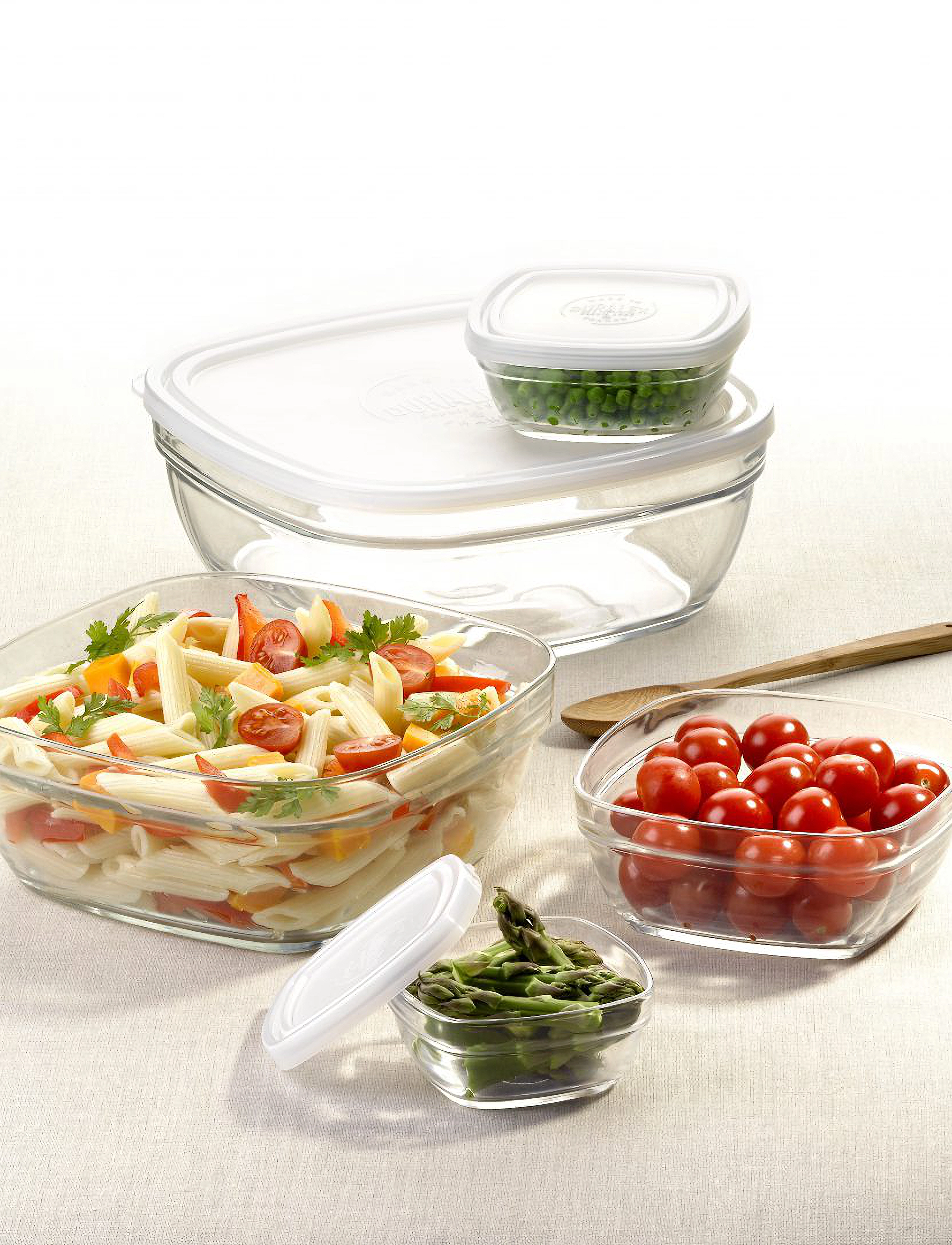 Duralex Freshbox Square With Lid, 61 cl, Kitchen Storage, Nackt - Boxes & Containers, Homeware
