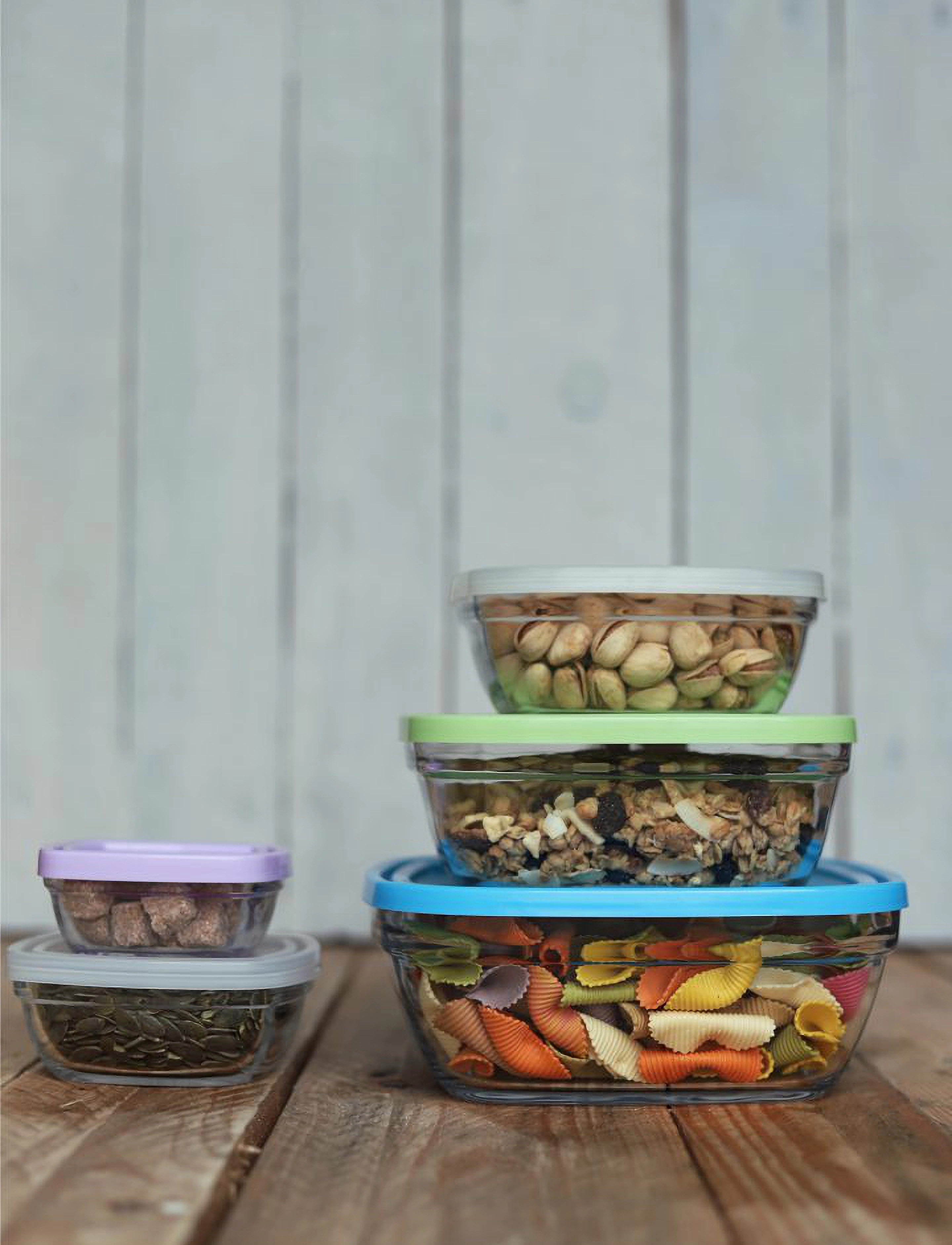 Duralex Freshbox Square With Lid, 200 cl, Kitchen Storage, Nackt - Boxes & Containers, Homeware
