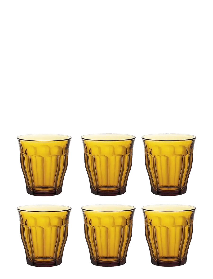 Duralex - Picardie Tumbler x 6 - die niedrigsten preise - amber - 0