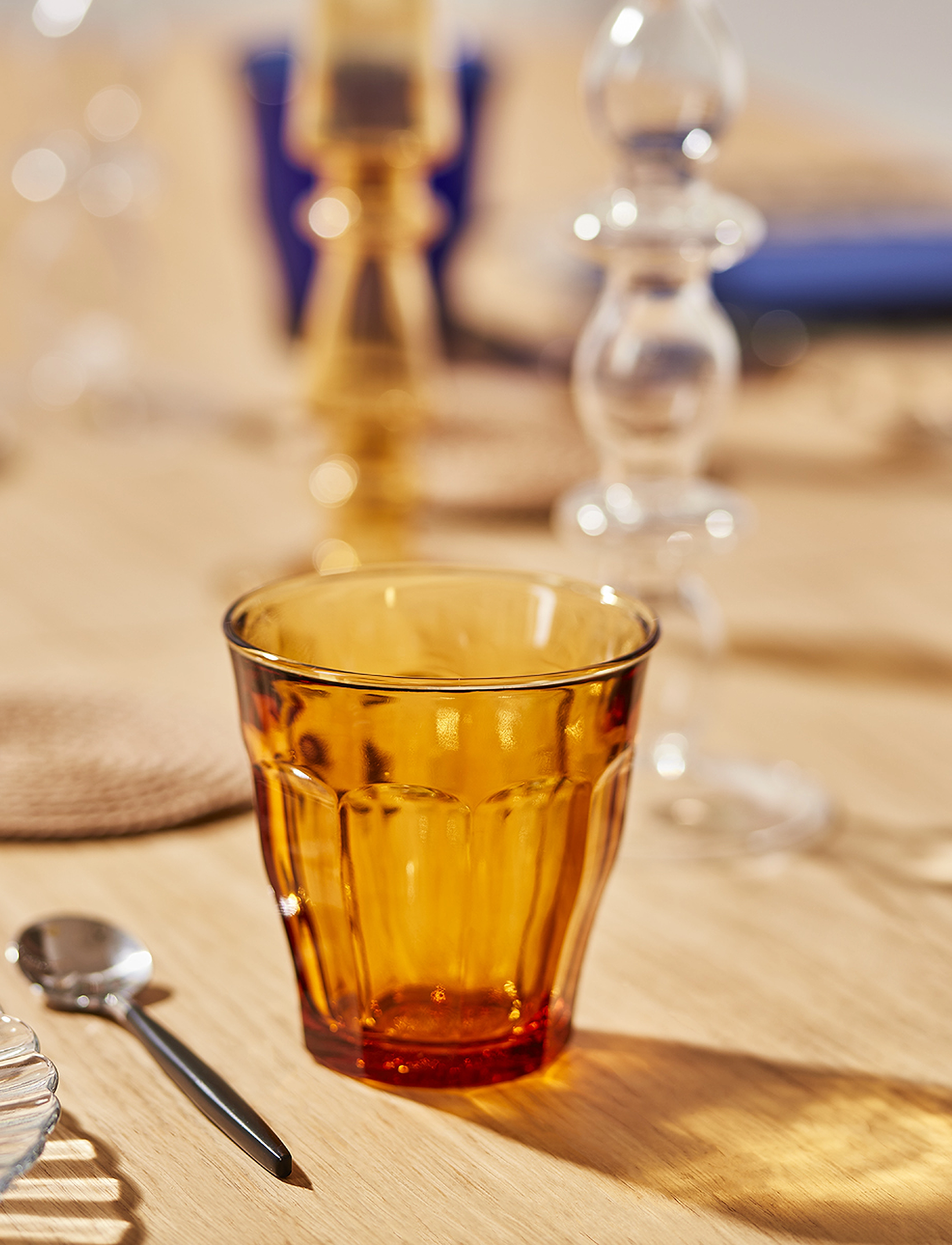 Duralex Picardie Tumbler X 6, 25 CL, Glass, Orange - Drinking Homeware