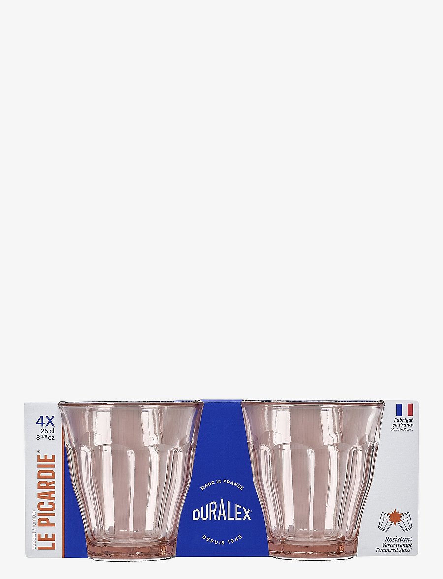 Duralex - Picardie Tumbler 4-pack - trinkgläser - pink - 3
