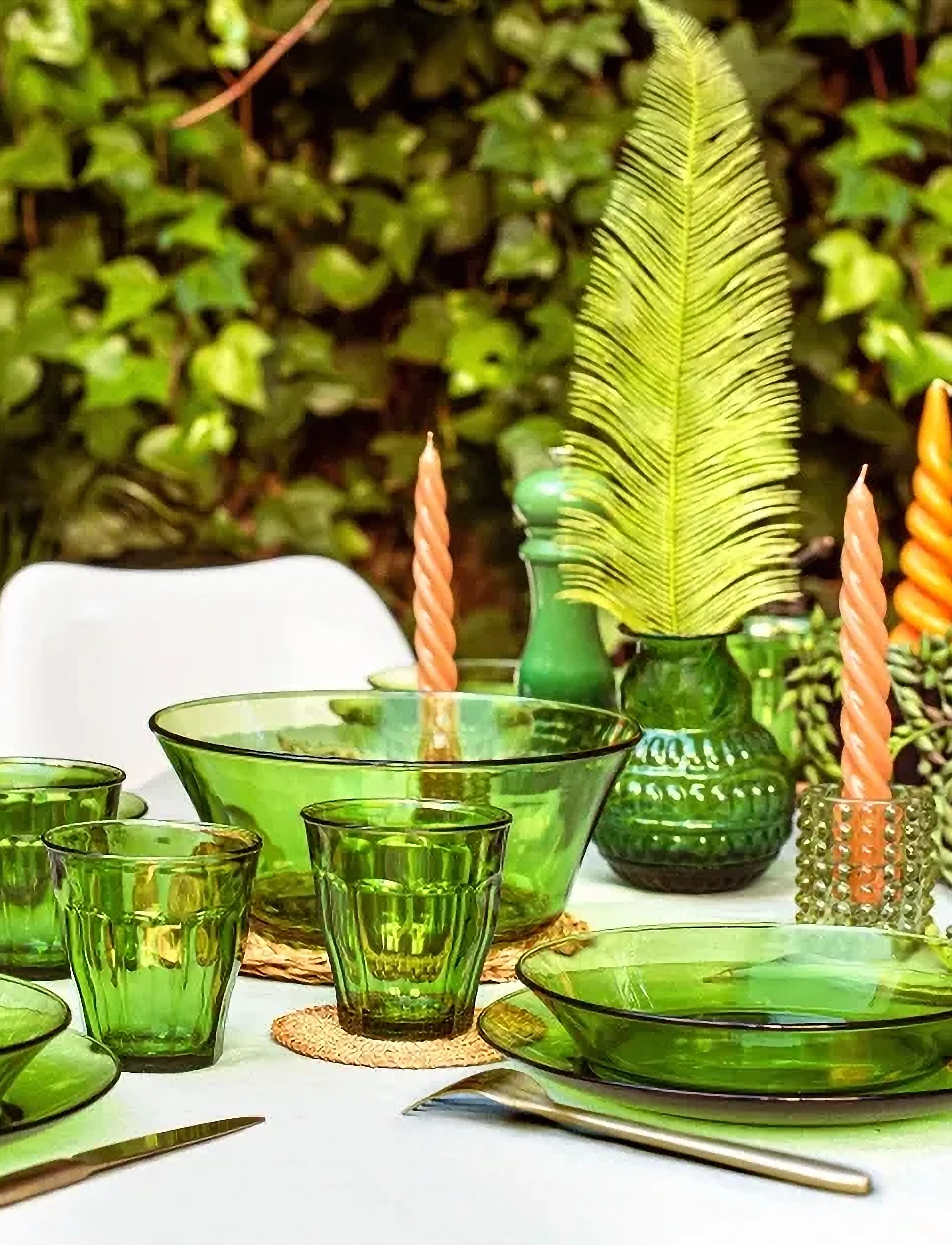 Duralex Dricks X 6 Picardie Duralex , 25 CL, Green, Glas > Drikkeglas, Unisex