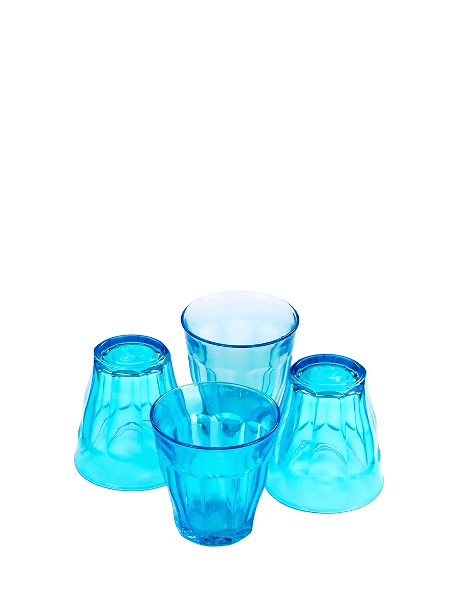 Duralex - Drinking glasses x 4 Picardie Turquoise 25 cl DURALEX® - trinkgläser - turquoise - 1