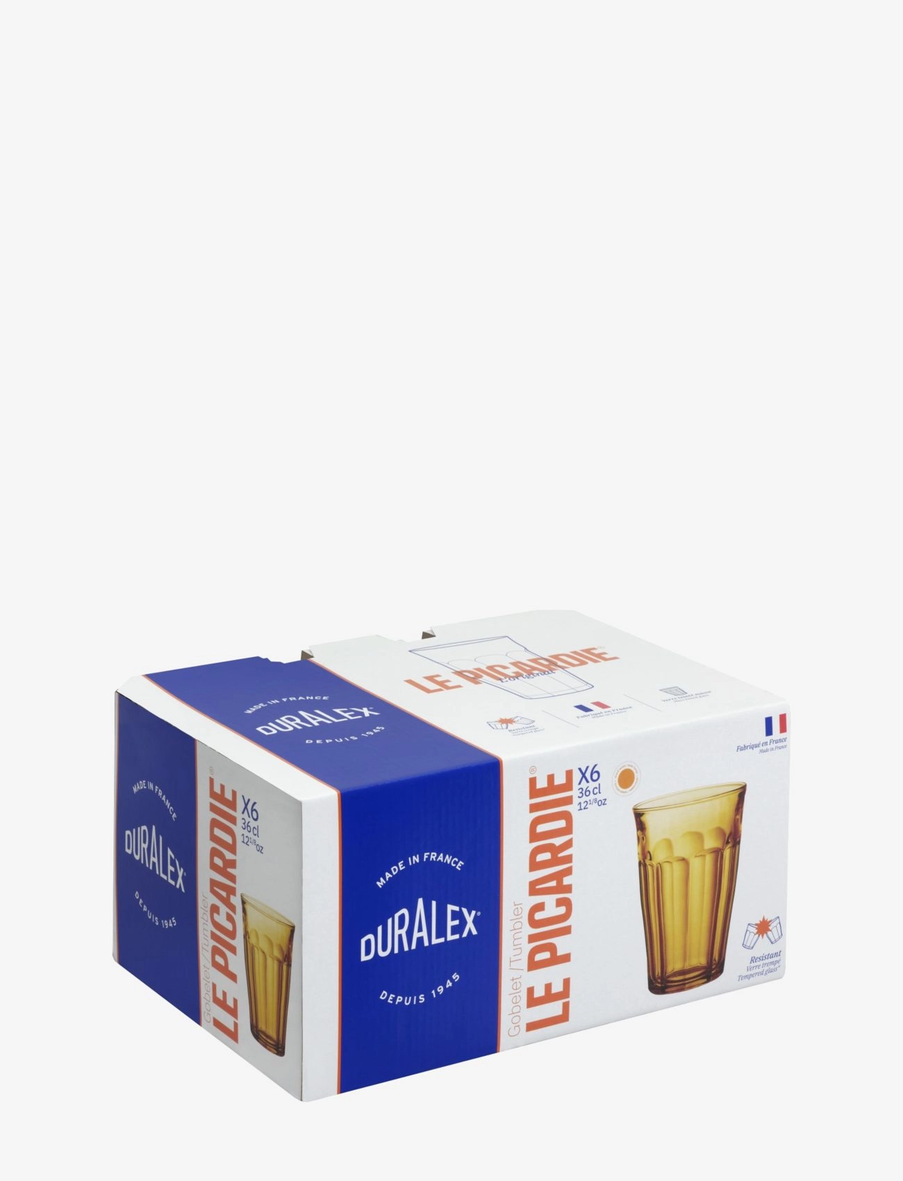 Duralex - Picardie Tumbler x 6 - joogiklaasid - amber - 2