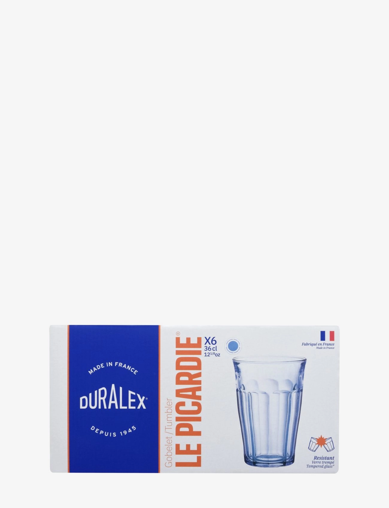 Duralex - Picardie Tumbler x 6 - drinking glasses & tumblers - blue - 3