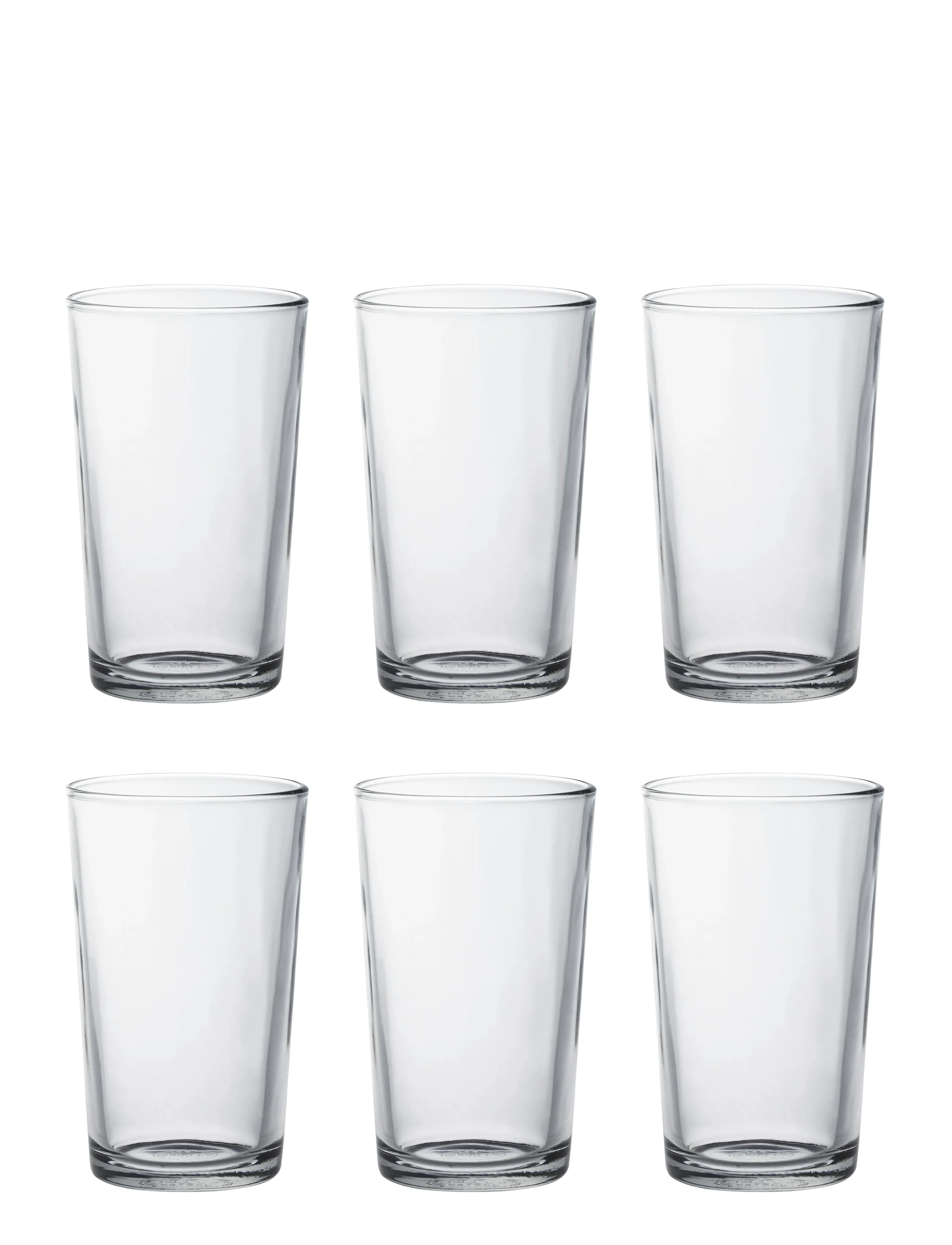 Duralex Ölglas X 6 Unie Duralex , Drikkeglas, Nude, Str: 25 CL