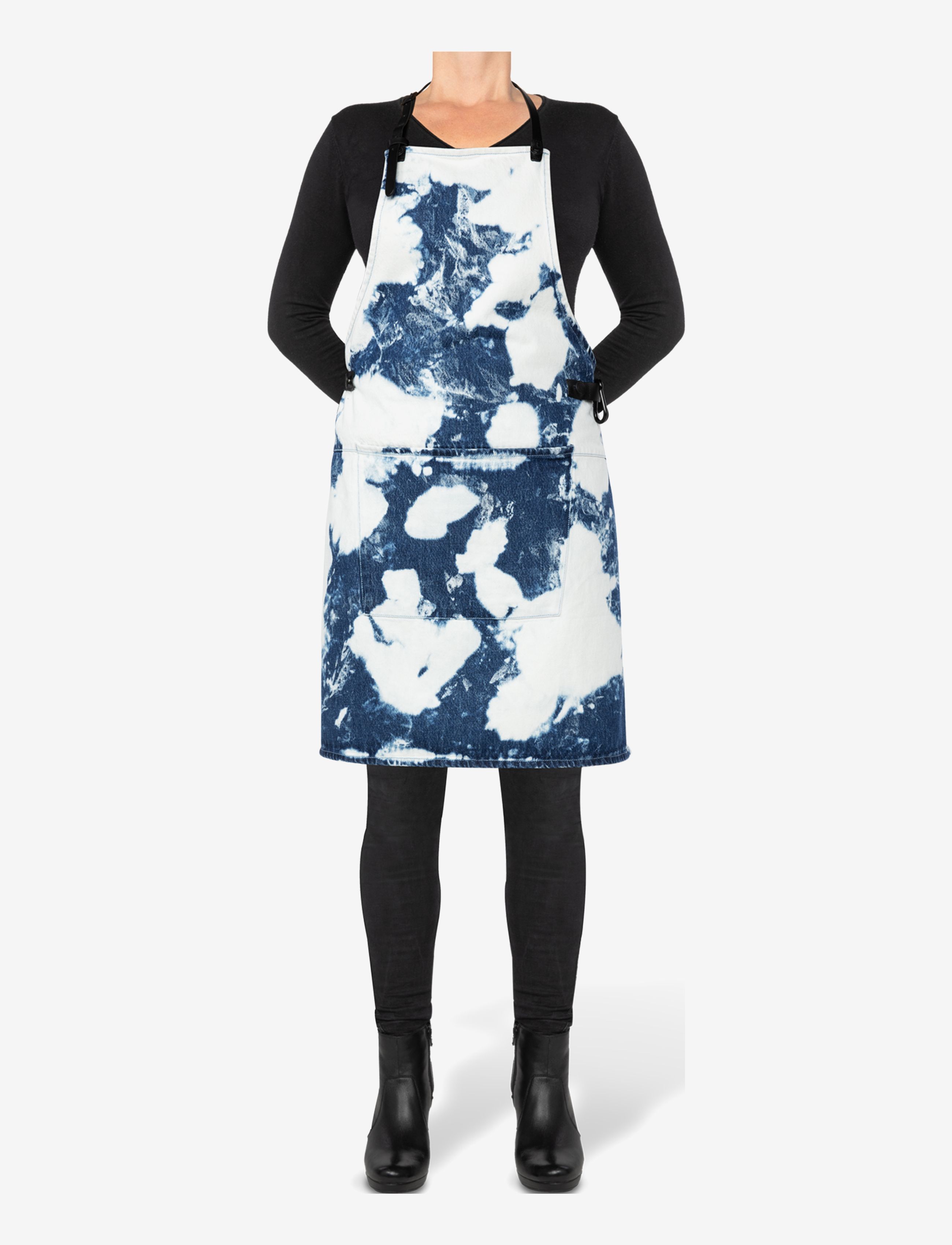 Dutchdeluxes - BBQ Style Apron - põlled - blue stained - 2