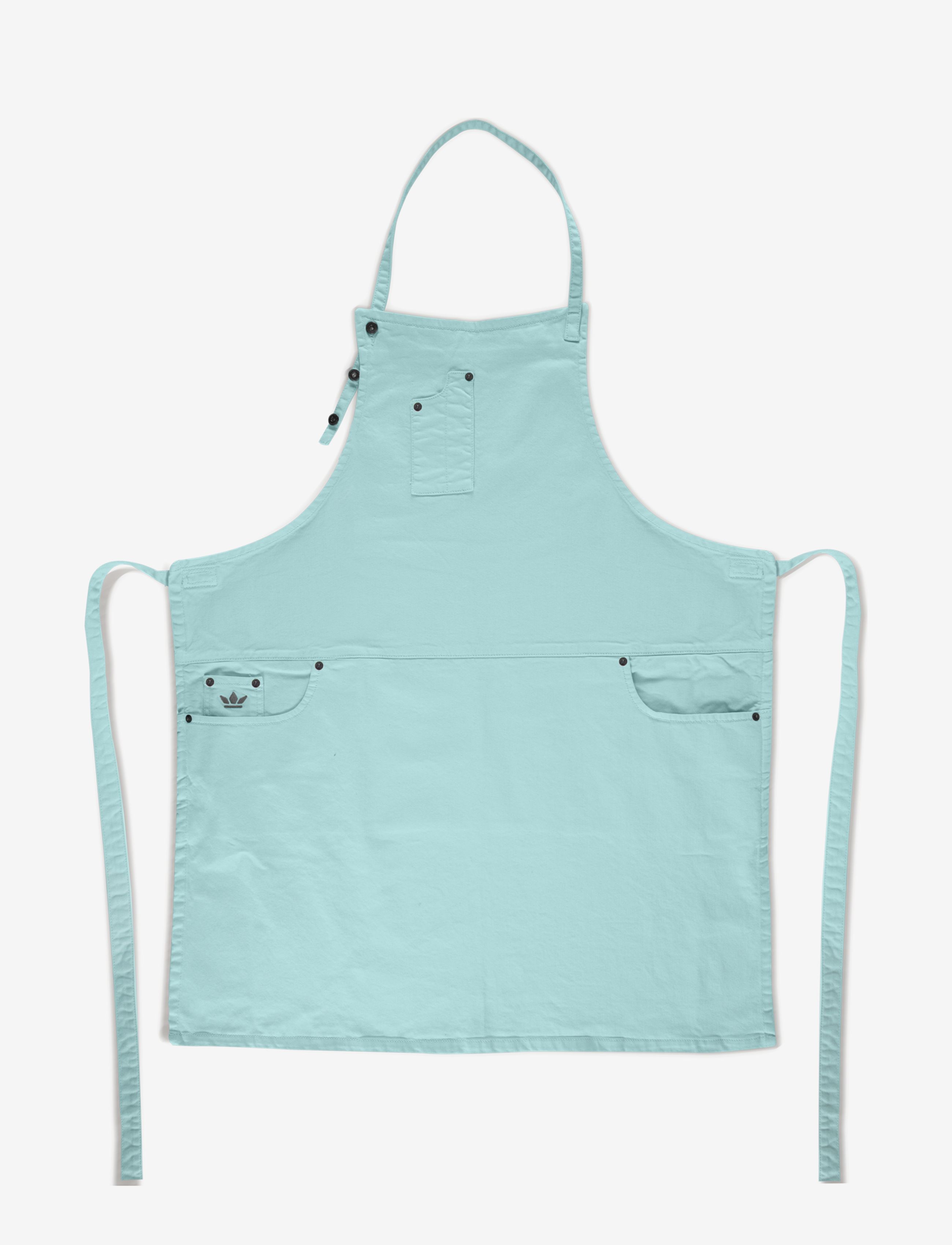 Dutchdeluxes 5-Pocket Serie Apron, L66 cm, Kitchen Textiles, Blau - Aprons, Homeware