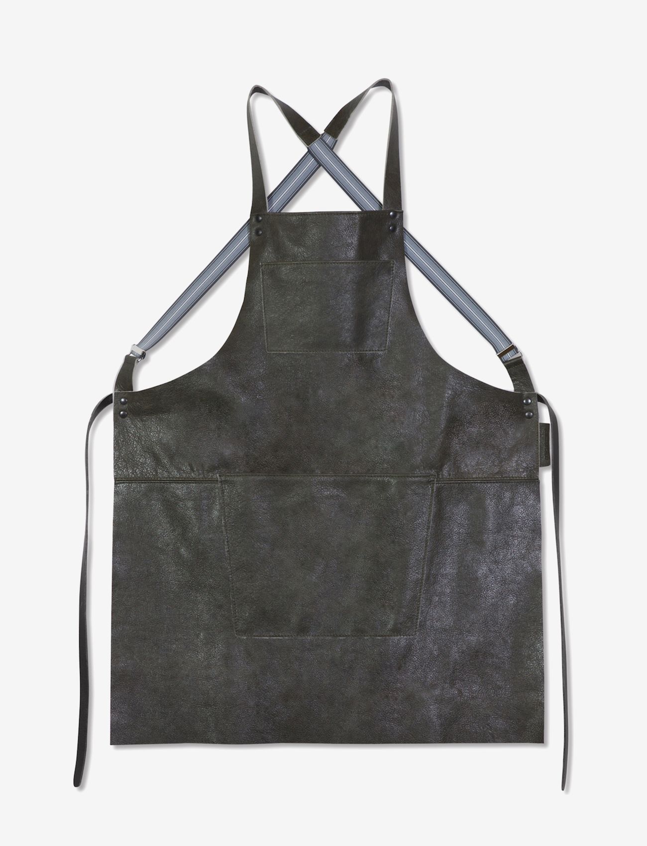 Dutchdeluxes - Suspender Serie Apron - aprons - vintage grey - 0