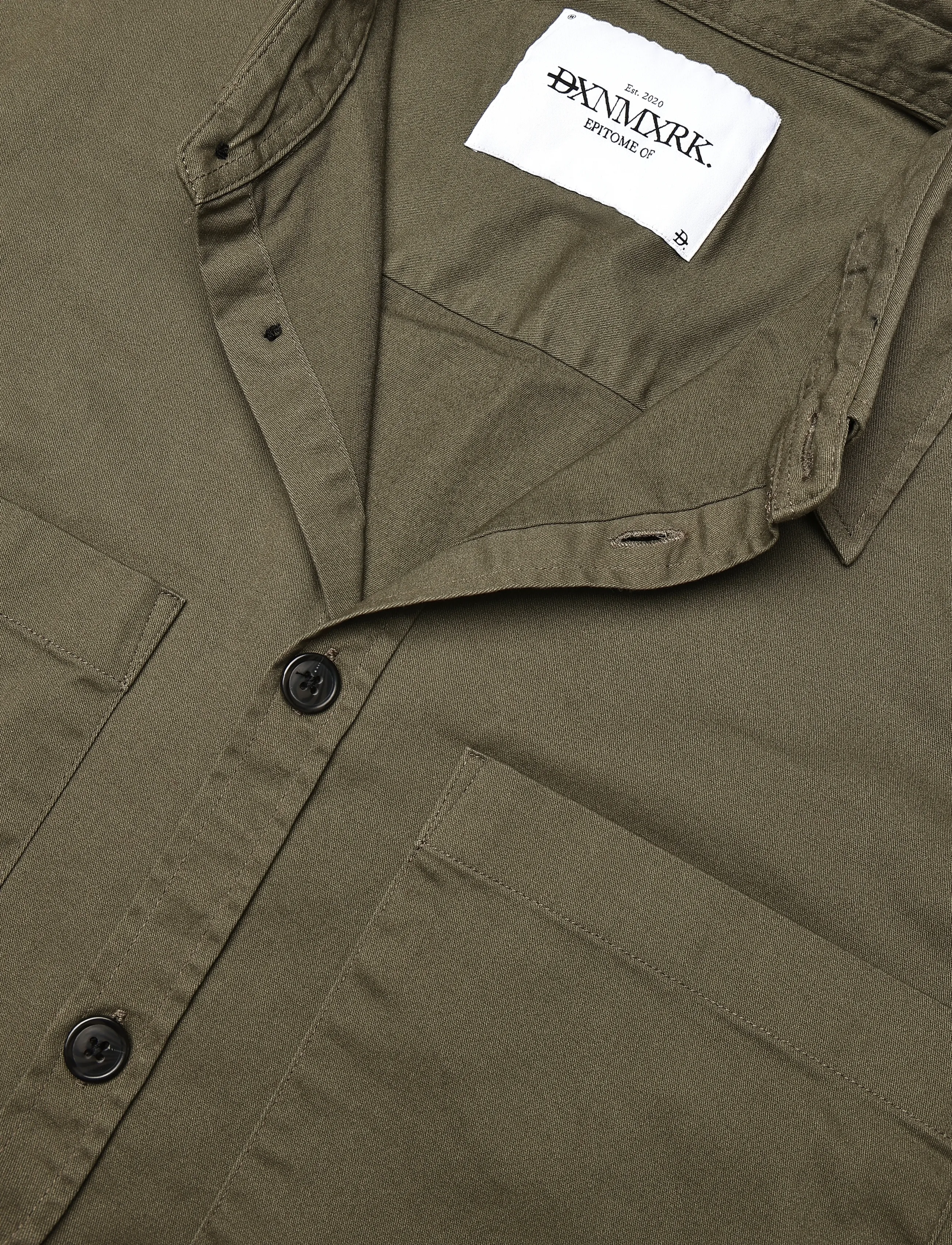 DXNMXRK - DX-Elwin - casual shirts - deep lichen green - 2