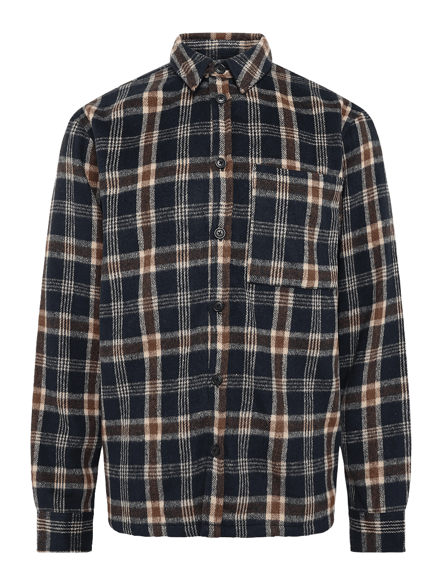 DXNMXRK - DX-Ebbe - flanellskjortor - navy - 0