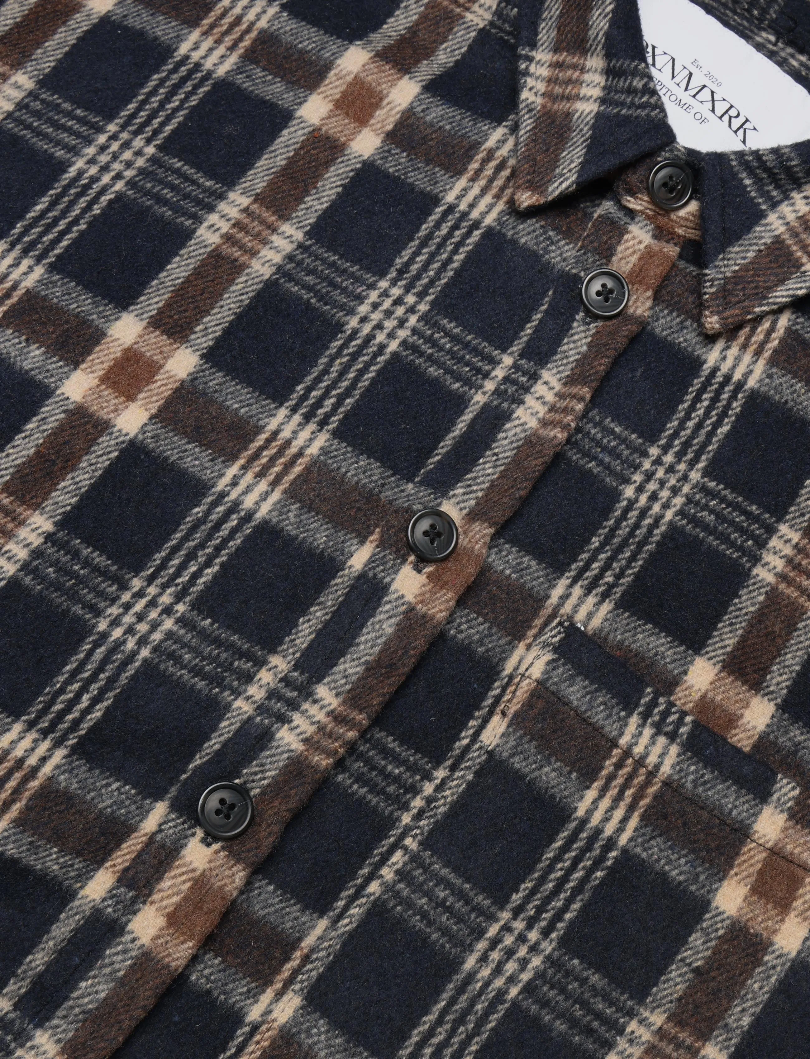 DXNMXRK - DX-Ebbe - flanellskjortor - navy - 2