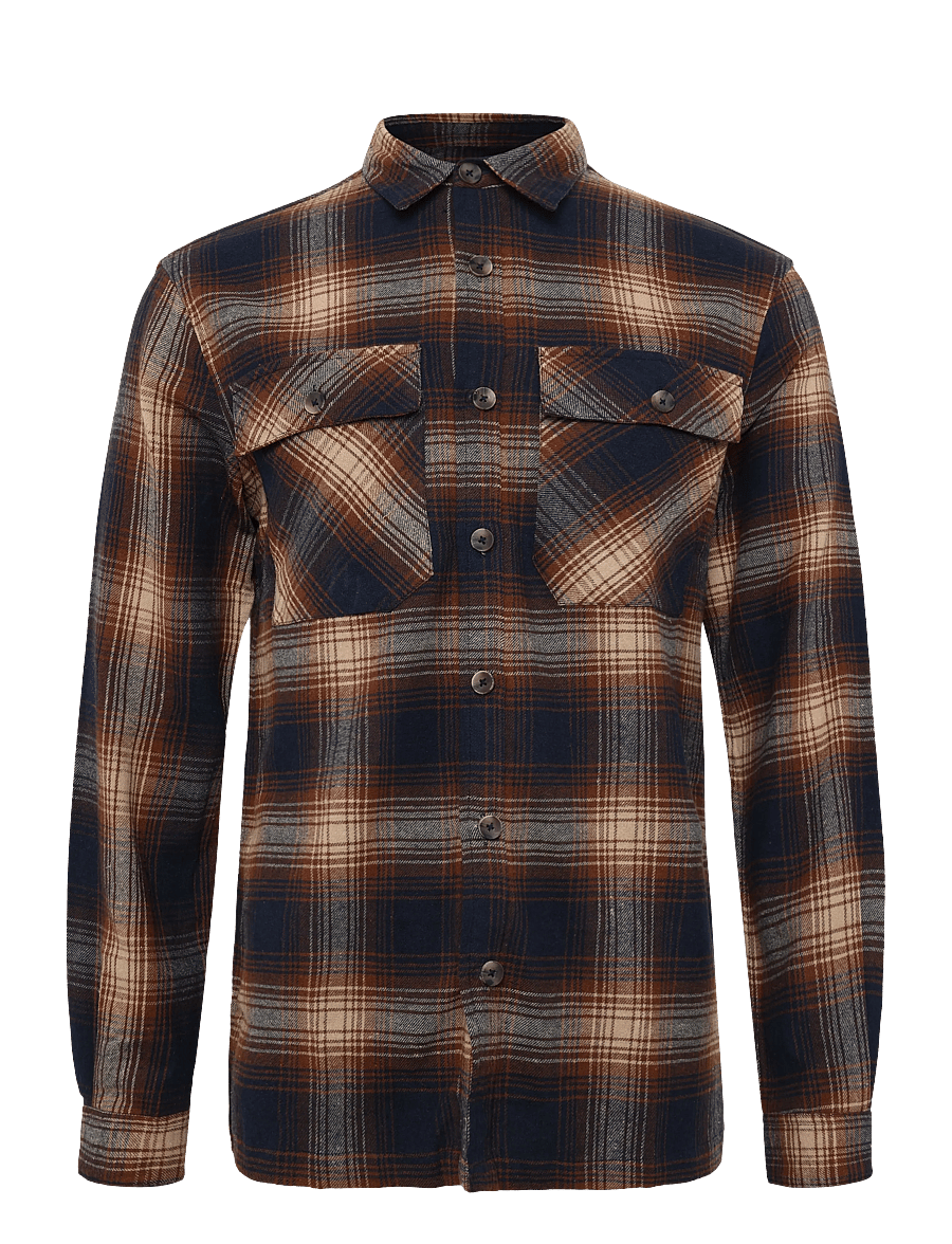 DXNMXRK - DX-Edlef - flanellskjortor - dark brown - 0