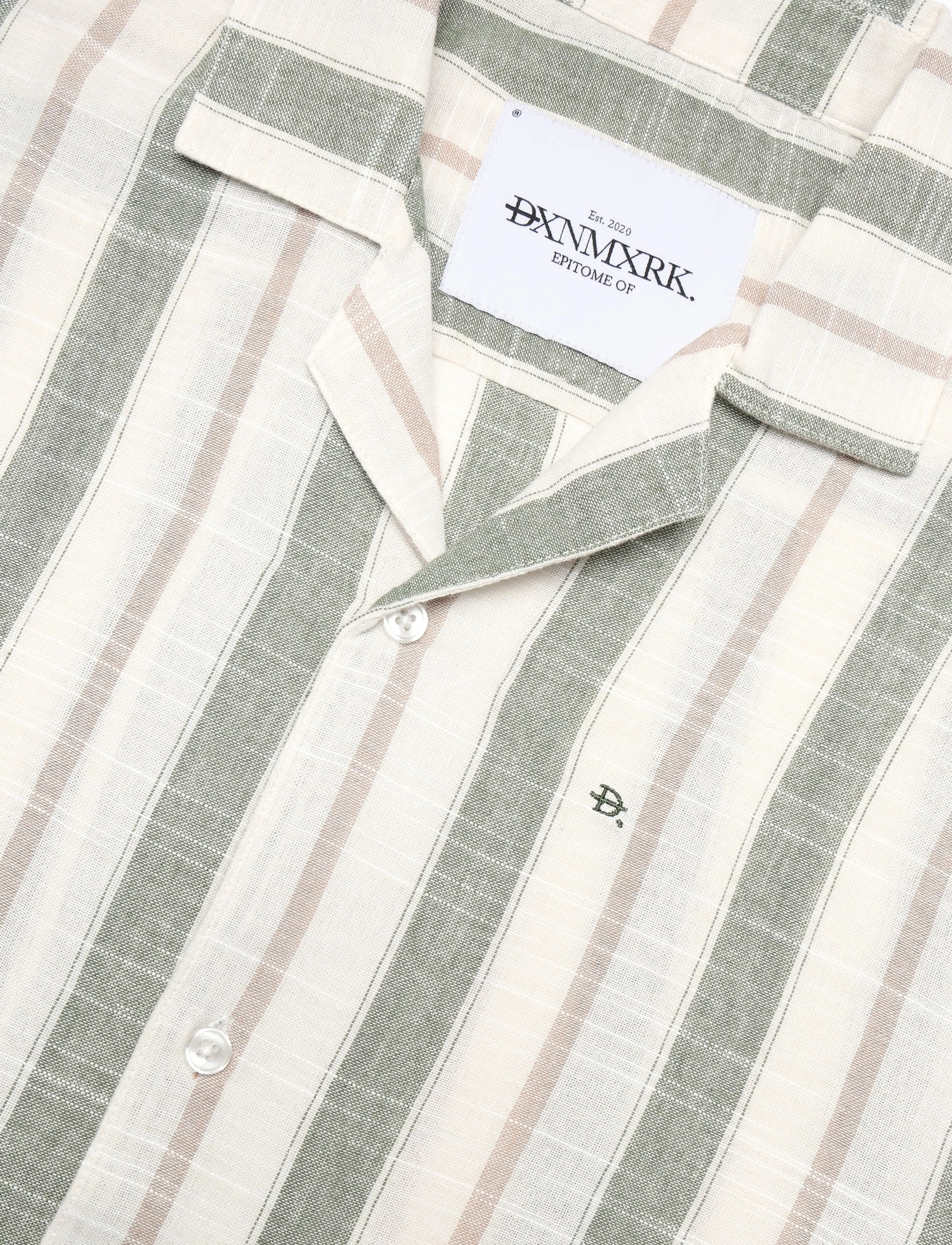 DXNMXRK - DX-Eberhardt - randiga skjortor - army green - 2