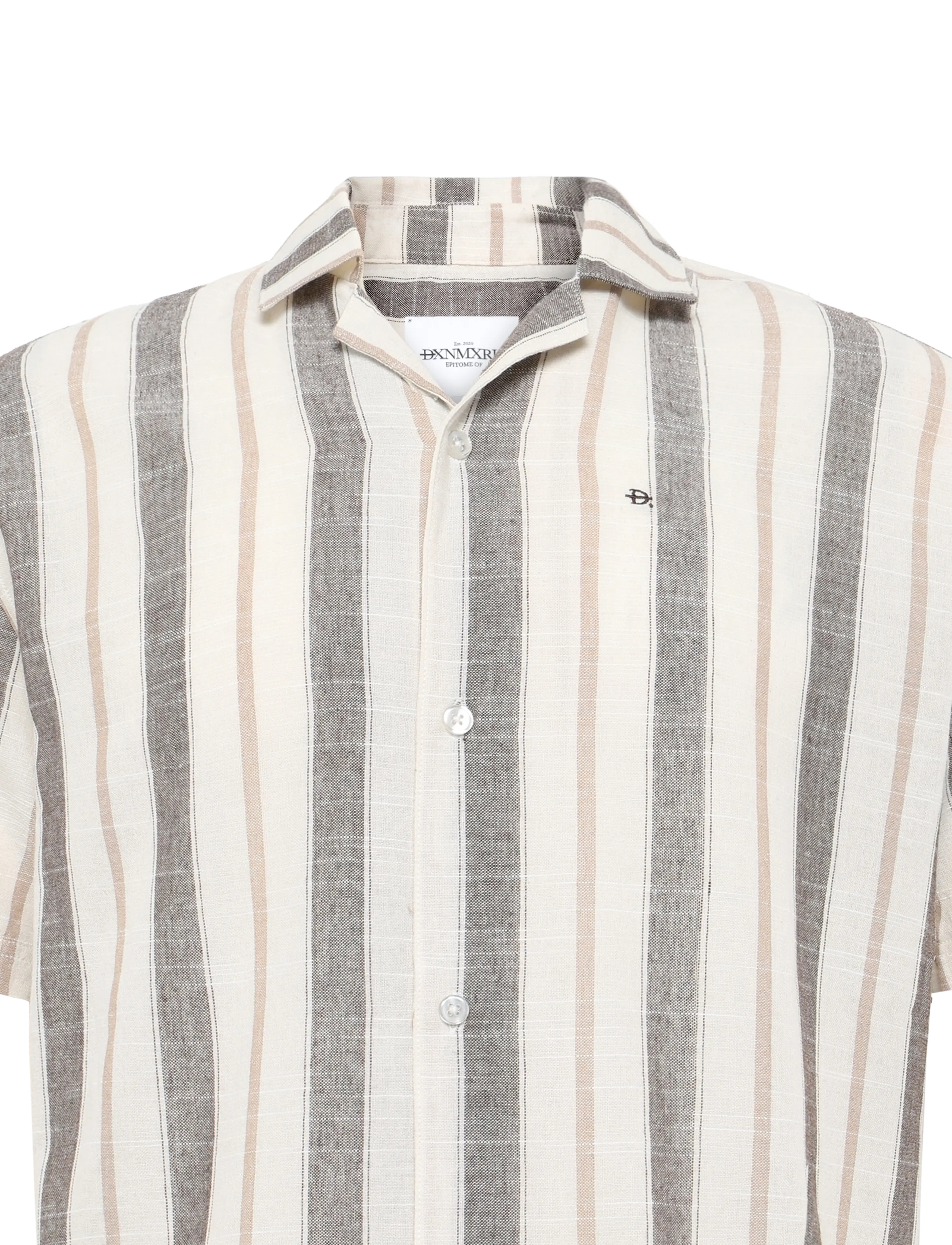 DXNMXRK - DX-Eberhardt - randiga skjortor - dark brown - 2
