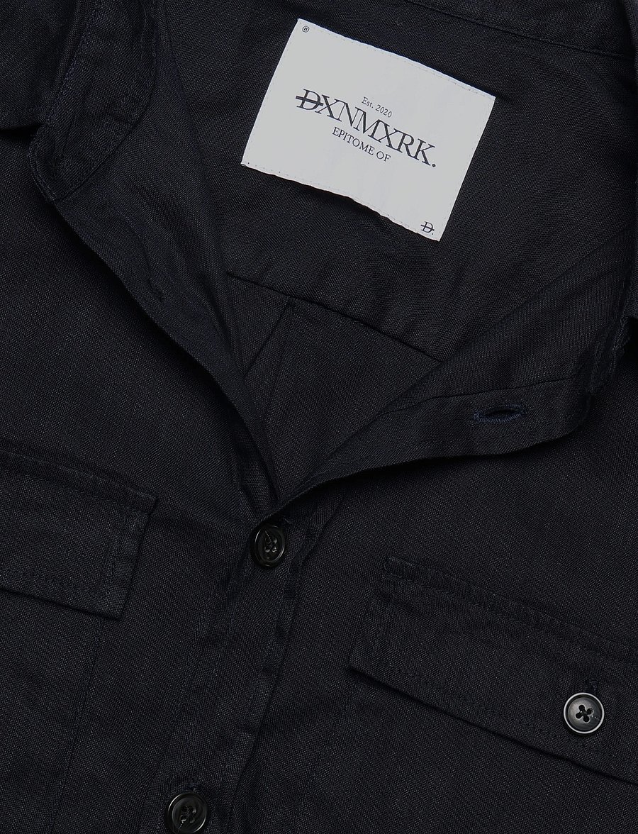 DXNMXRK - DX-Eggert - leinenhemden - navy - 2