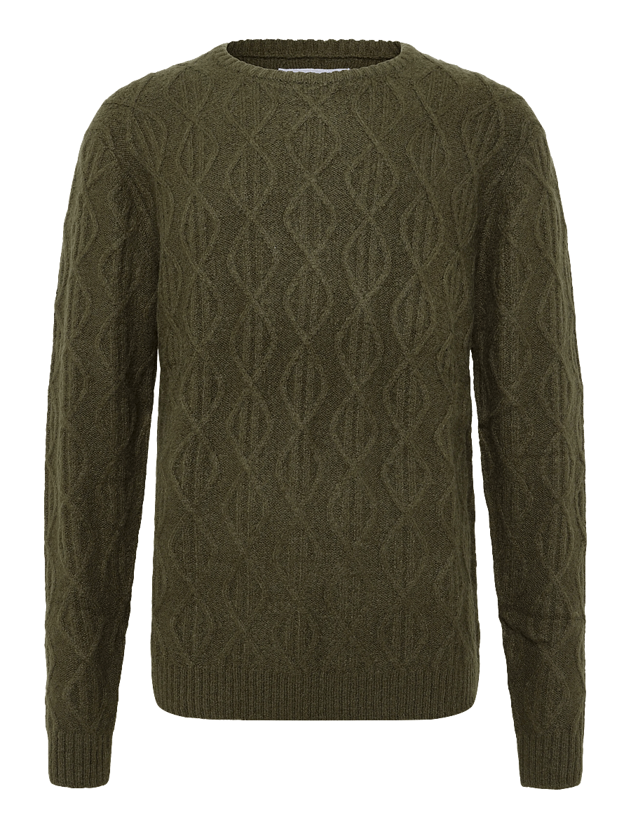 DXNMXRK - DX-Diego - rundhalsad - olive green - 0