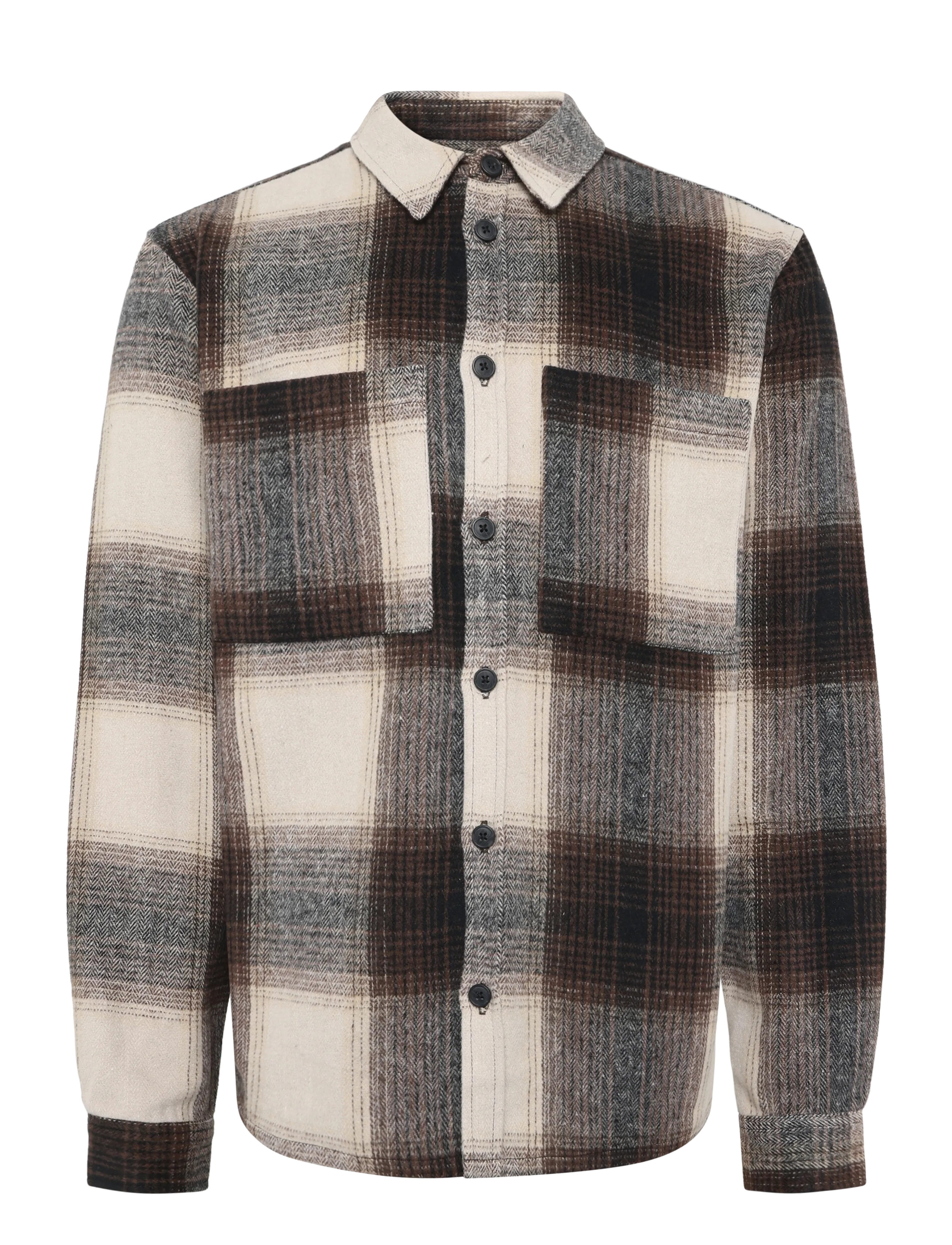 DXNMXRK DXEarle - Skjortor - DARK BROWN / brown