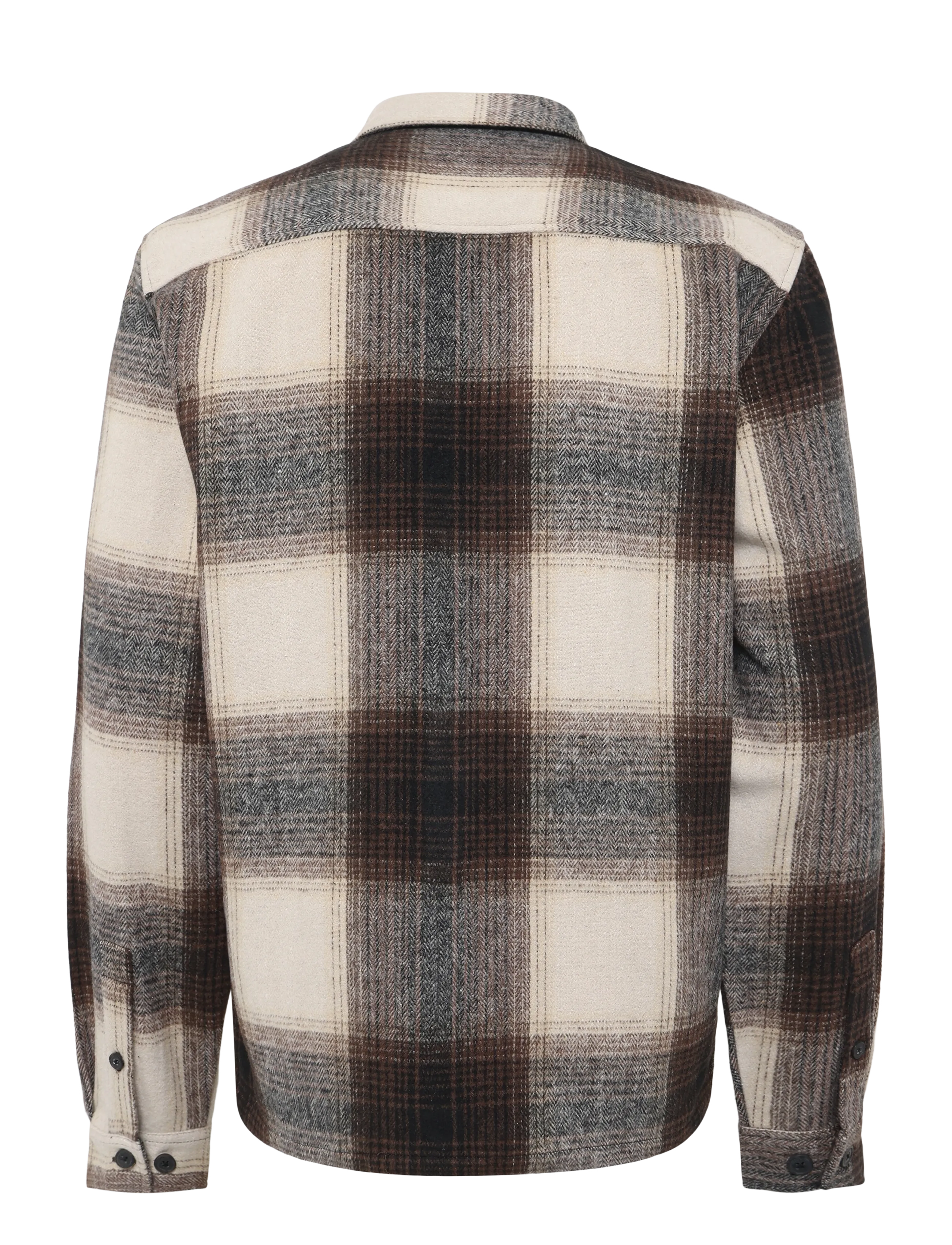 DXNMXRK - DXEarle - rutiga skjortor - dark brown - 1