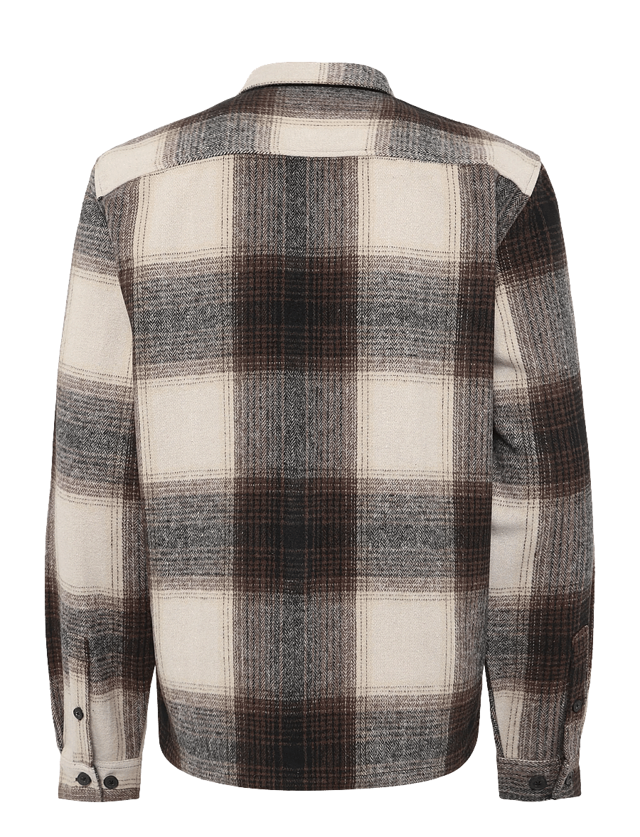 DXNMXRK - DXEarle - rutiga skjortor - dark brown - 1