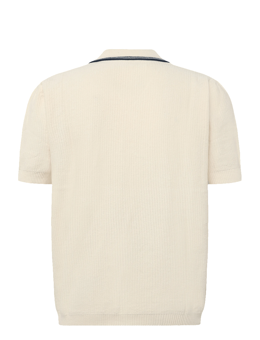 DXNMXRK - DXfred - stickade pikéer - off white - 1