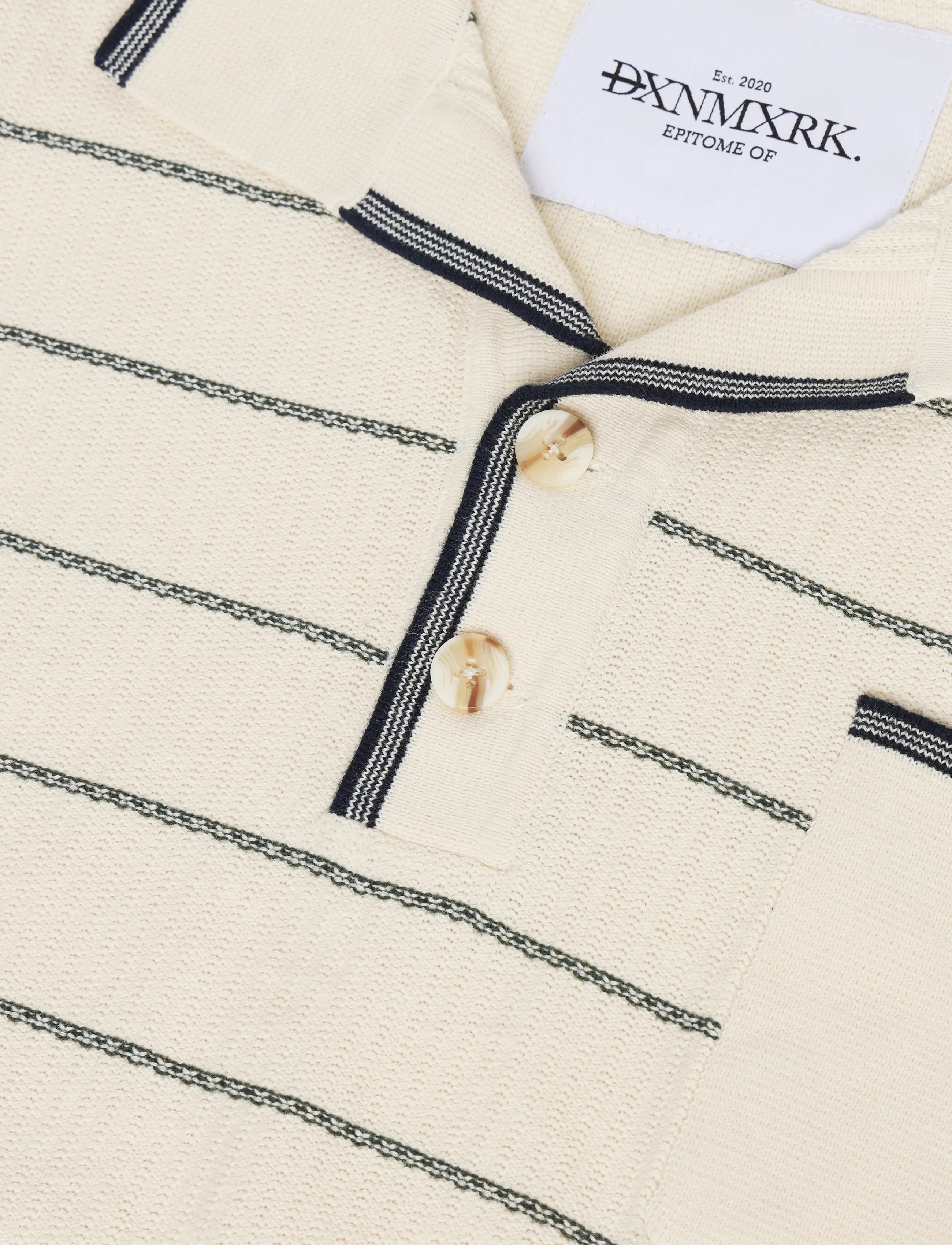 DXNMXRK - DXfred - stickade pikéer - off white - 2