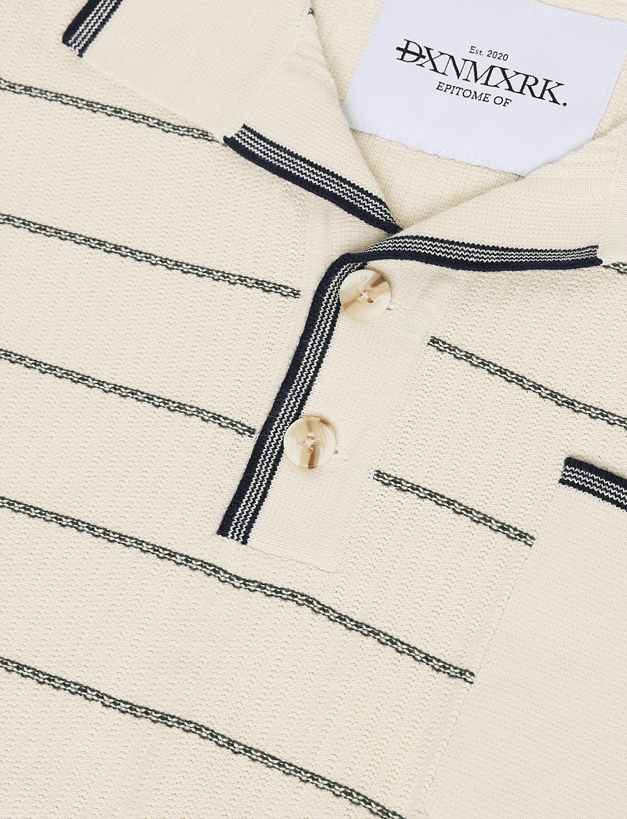 DXNMXRK - DXfred - stickade pikéer - off white - 2