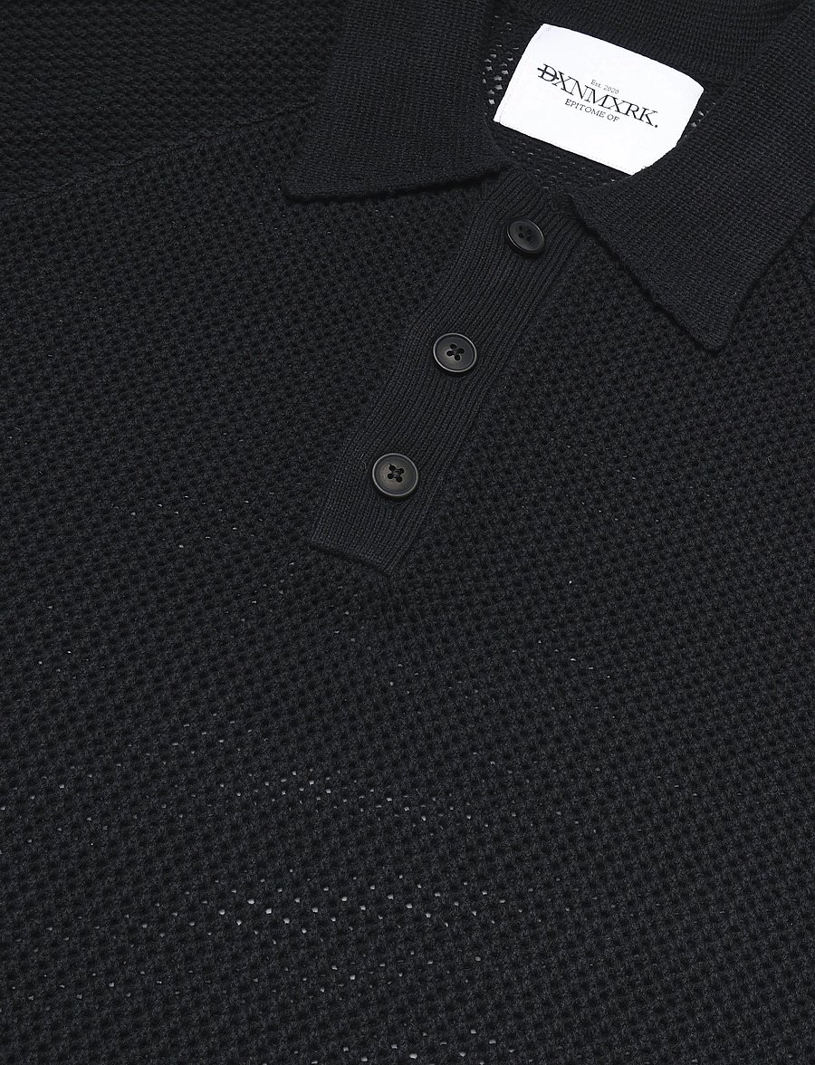 DXNMXRK - DXFamke - stickade pikéer - black - 2