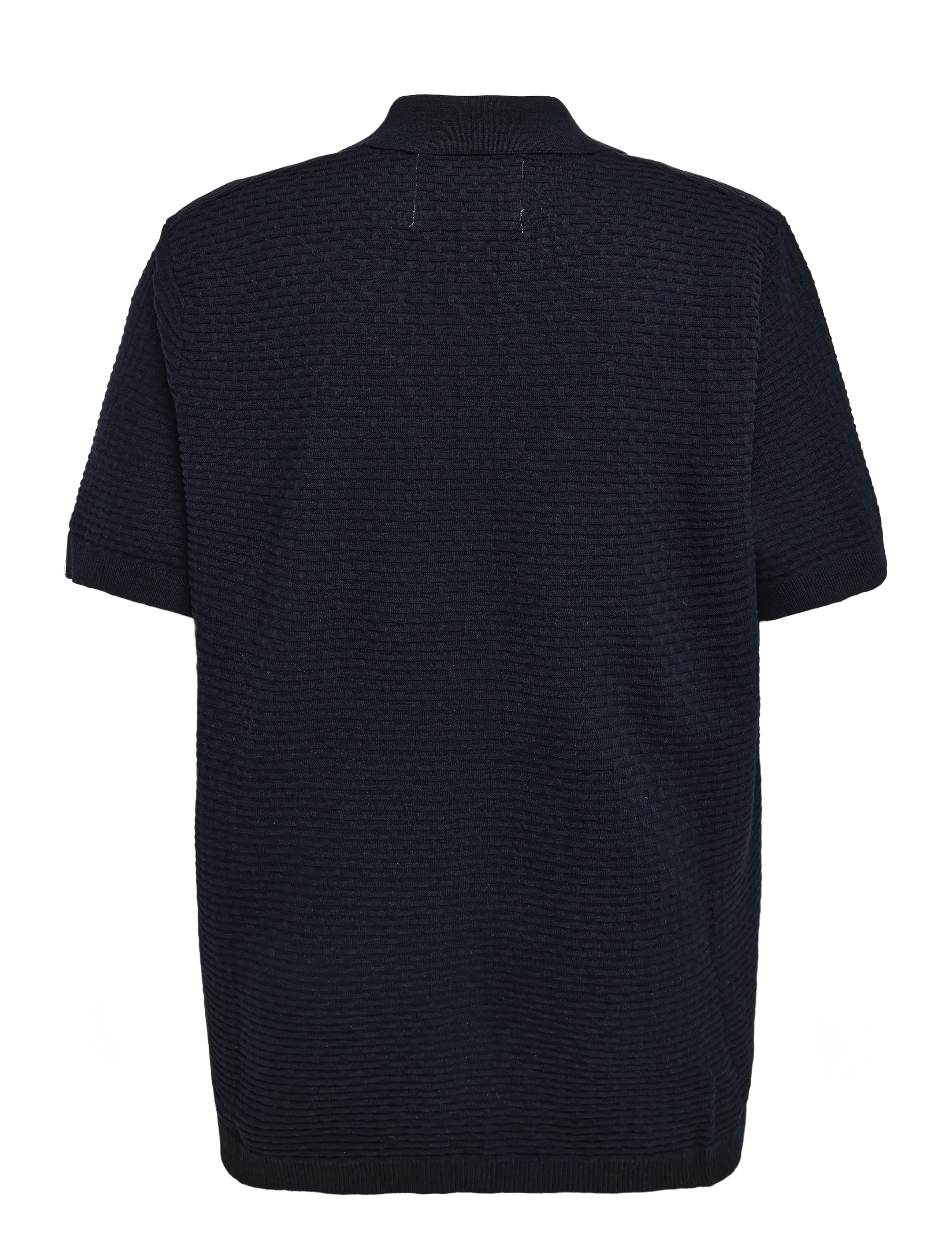 DXNMXRK - DXFyfe - langärmlige strick-polohemden - dark navy - 1