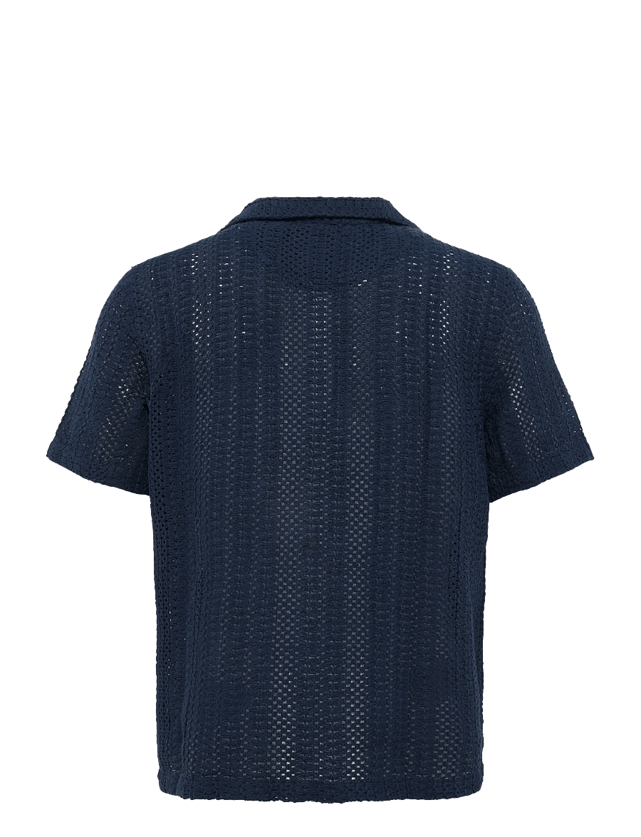DXNMXRK - DXFouad - kortärmade skjortor - navy - 1