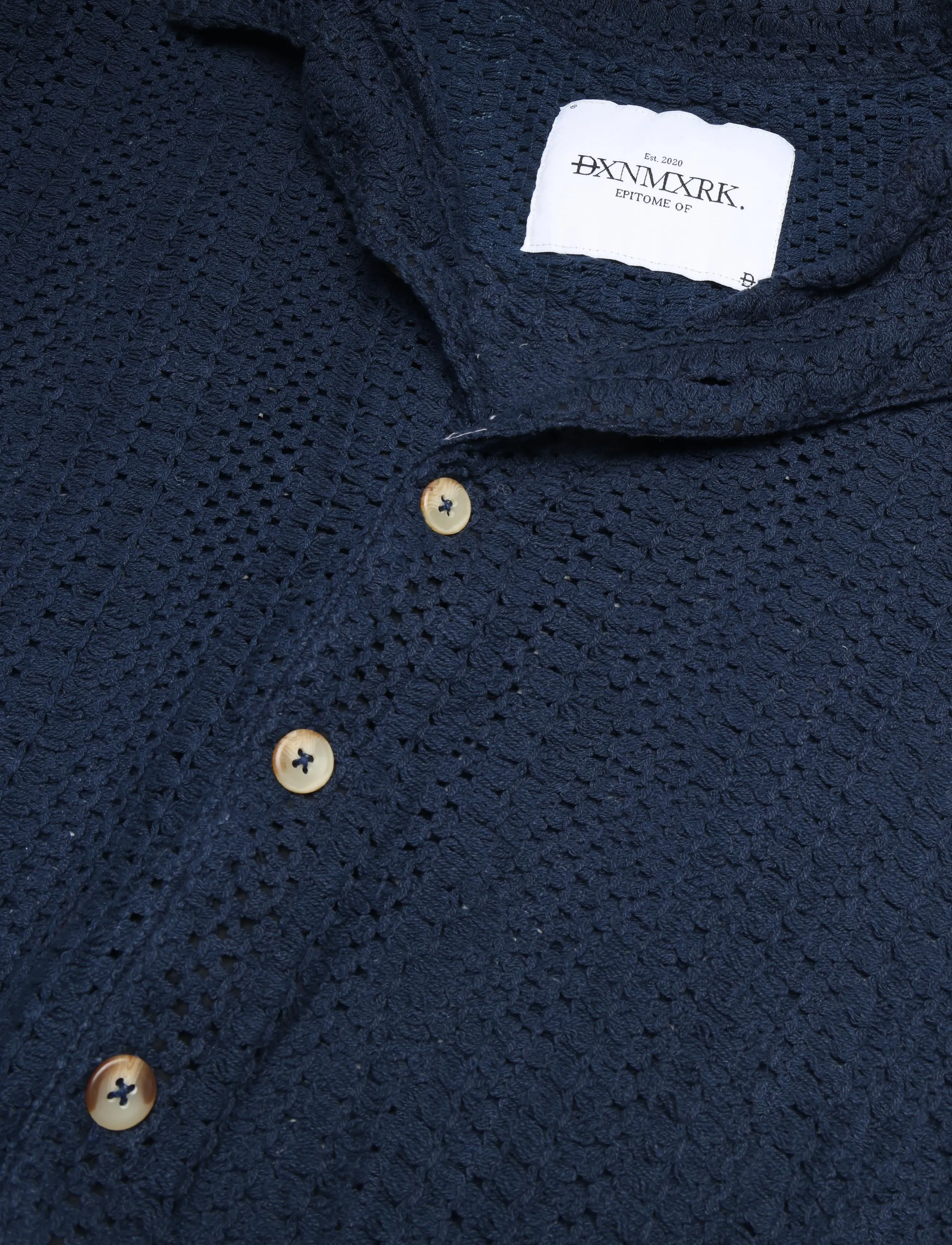 DXNMXRK - DXFouad - kortärmade skjortor - navy - 2