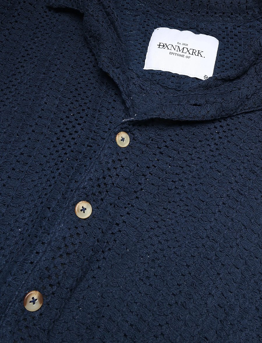 DXNMXRK - DXFouad - kortärmade skjortor - navy - 2