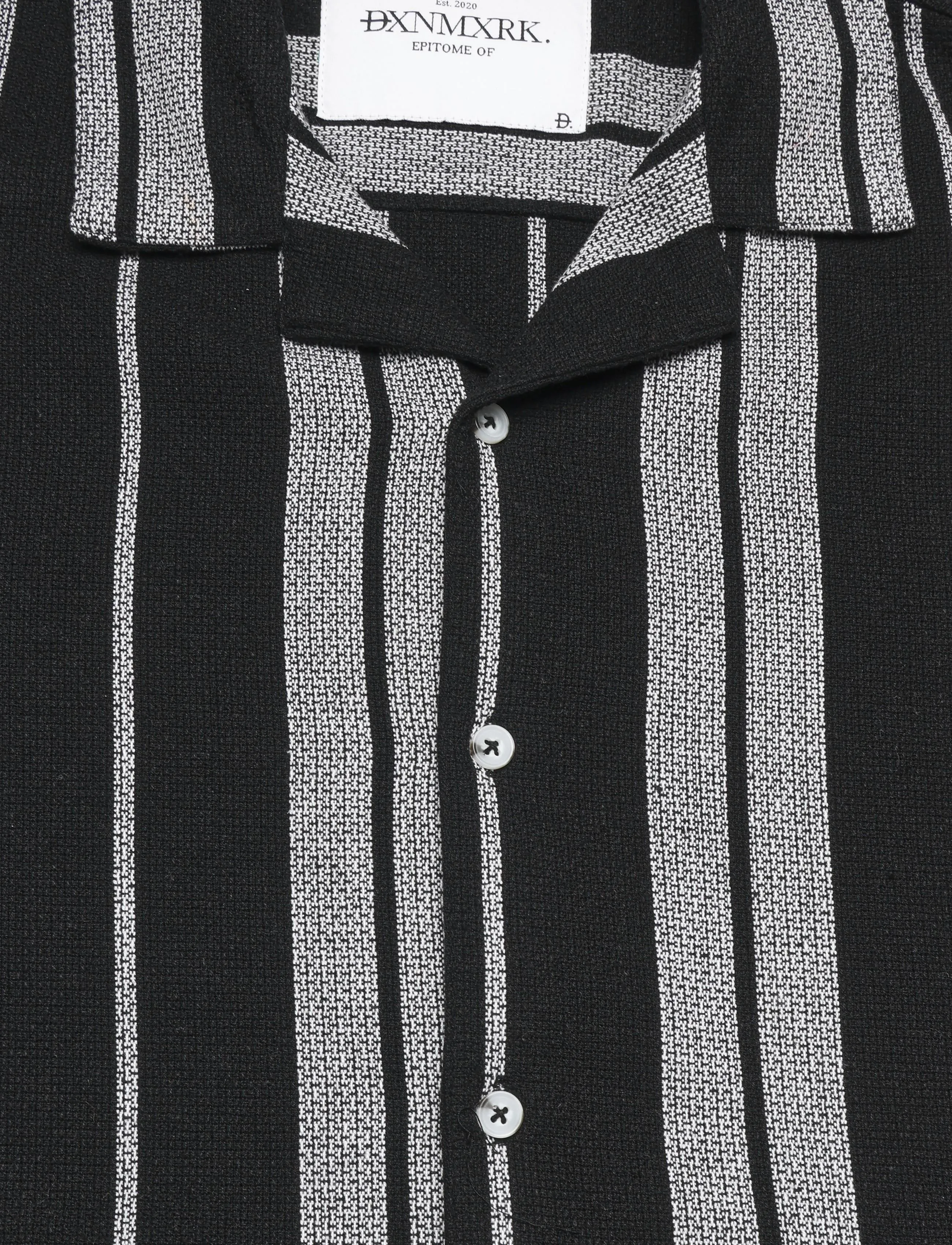 DXNMXRK - DXGunner - randiga skjortor - black - 2