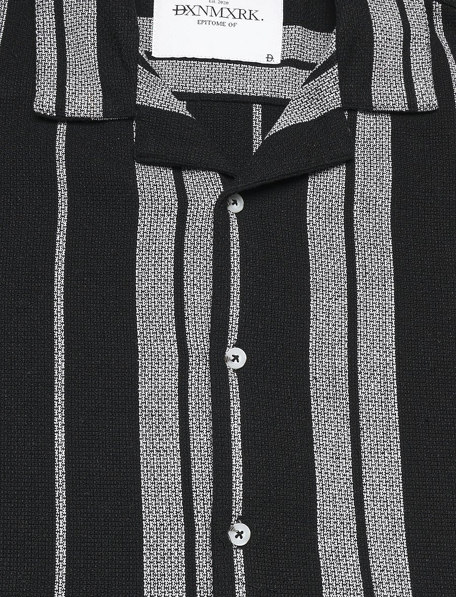 DXNMXRK - DXGunner - randiga skjortor - black - 2
