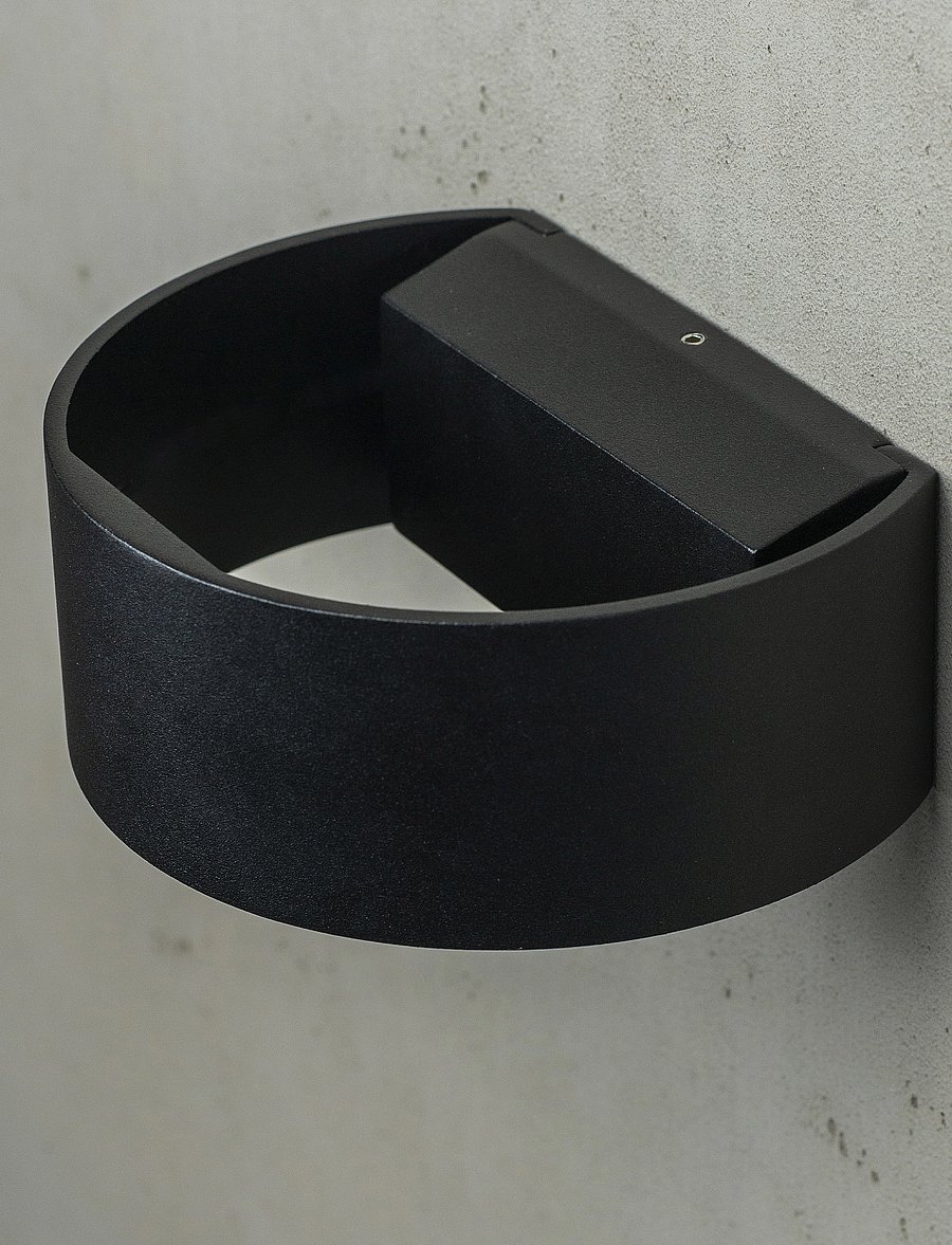 Dyberg Larsen - Circle Wall lamp - välisseinavalgustid - black - 5