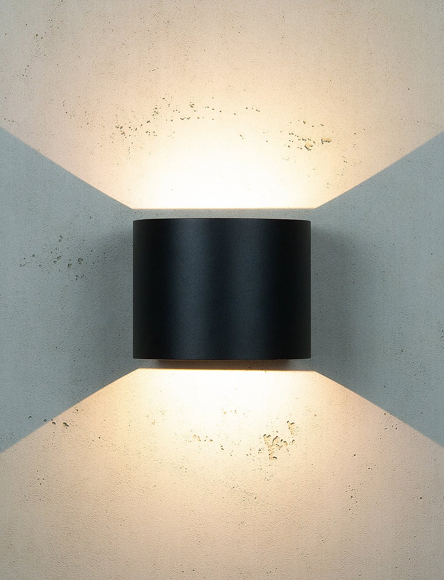 Dyberg Larsen - Mars Wall lamp - außenwandleuchten - black - 5