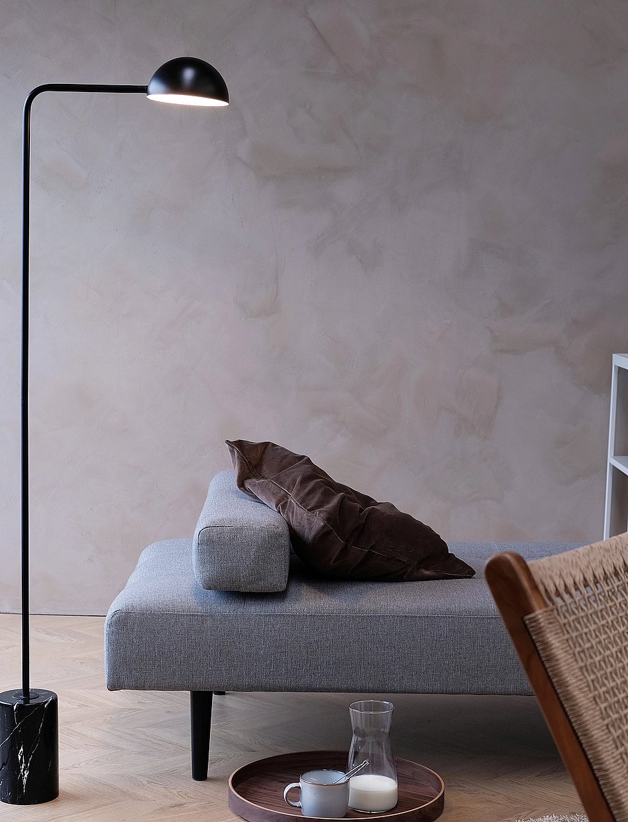 Dyberg Larsen - Marble Floor Lamp - stehlampen - black - 5
