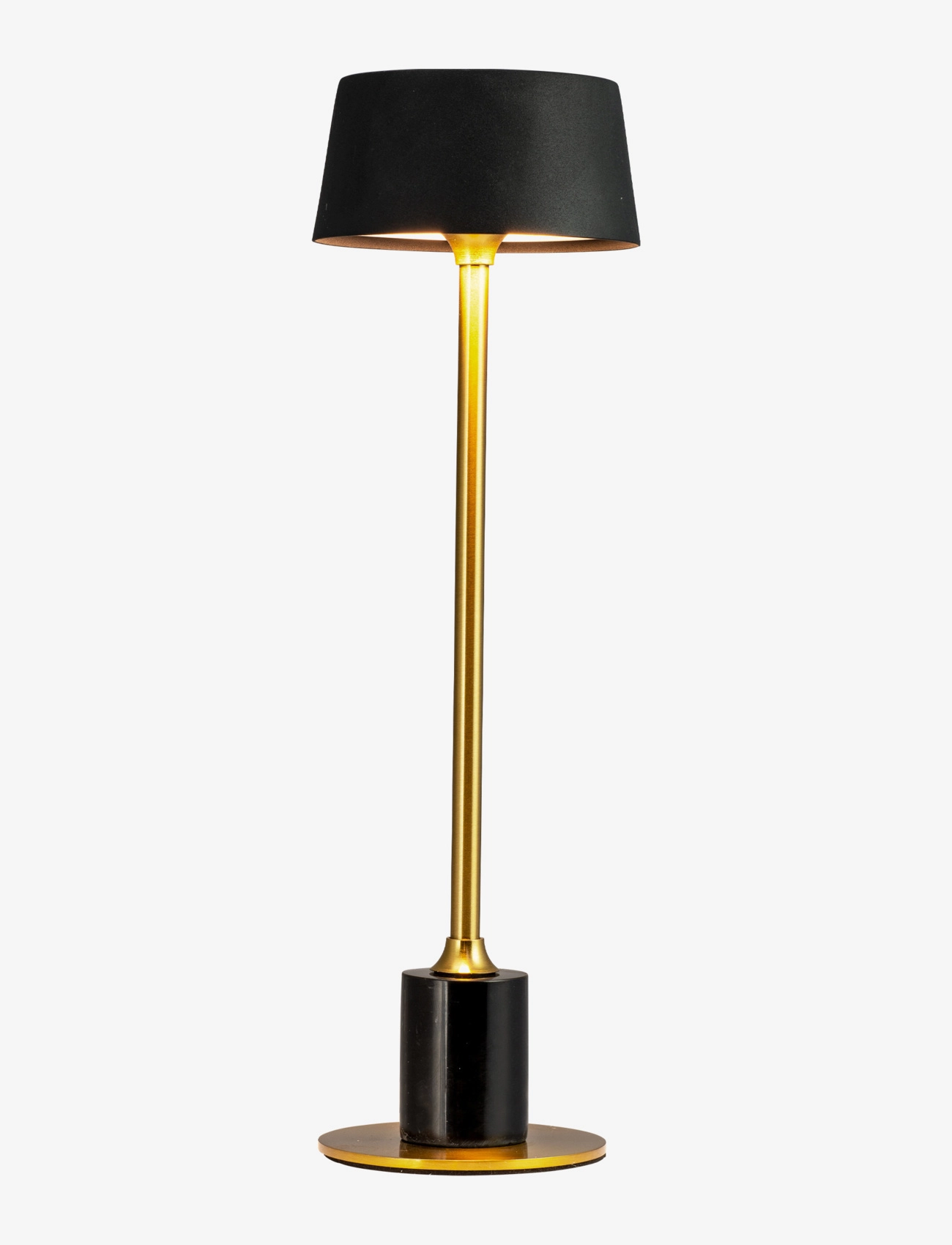 Dyberg Larsen - Yoyo Table lamp Rechargeable LED - kaasaskantavad lambid - black/ brass - 2