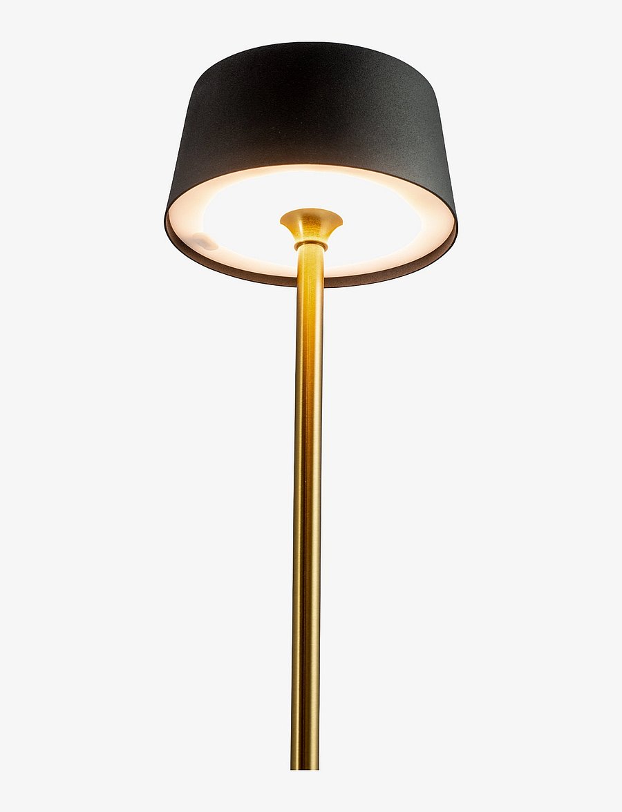 Dyberg Larsen - Yoyo Table lamp Rechargeable LED - schreibtisch- & tischlampen - black/ brass - 4