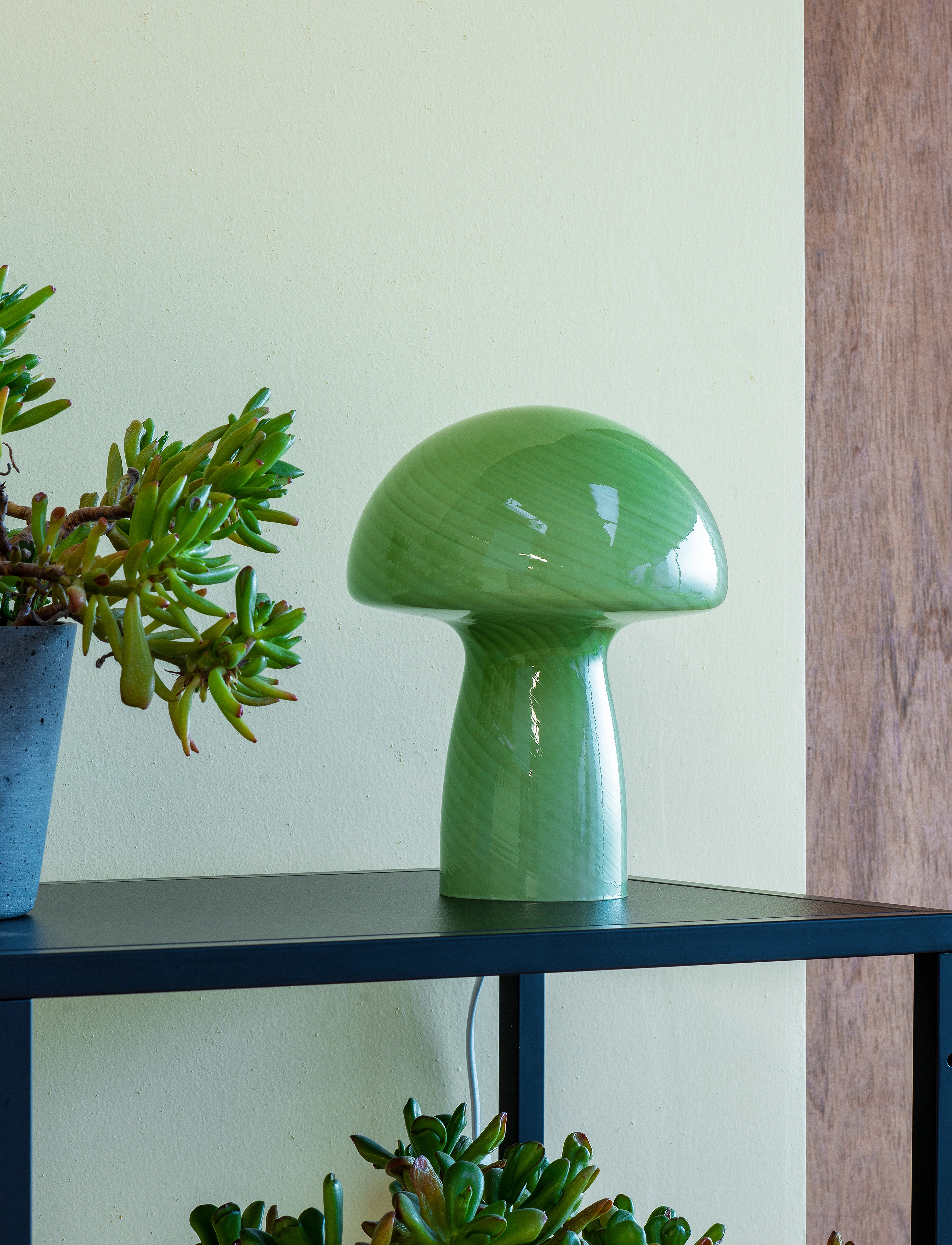 Dyberg Larsen Jenny Mushroom Grøn, H23 cm, Lamps, Grün - Table Homeware