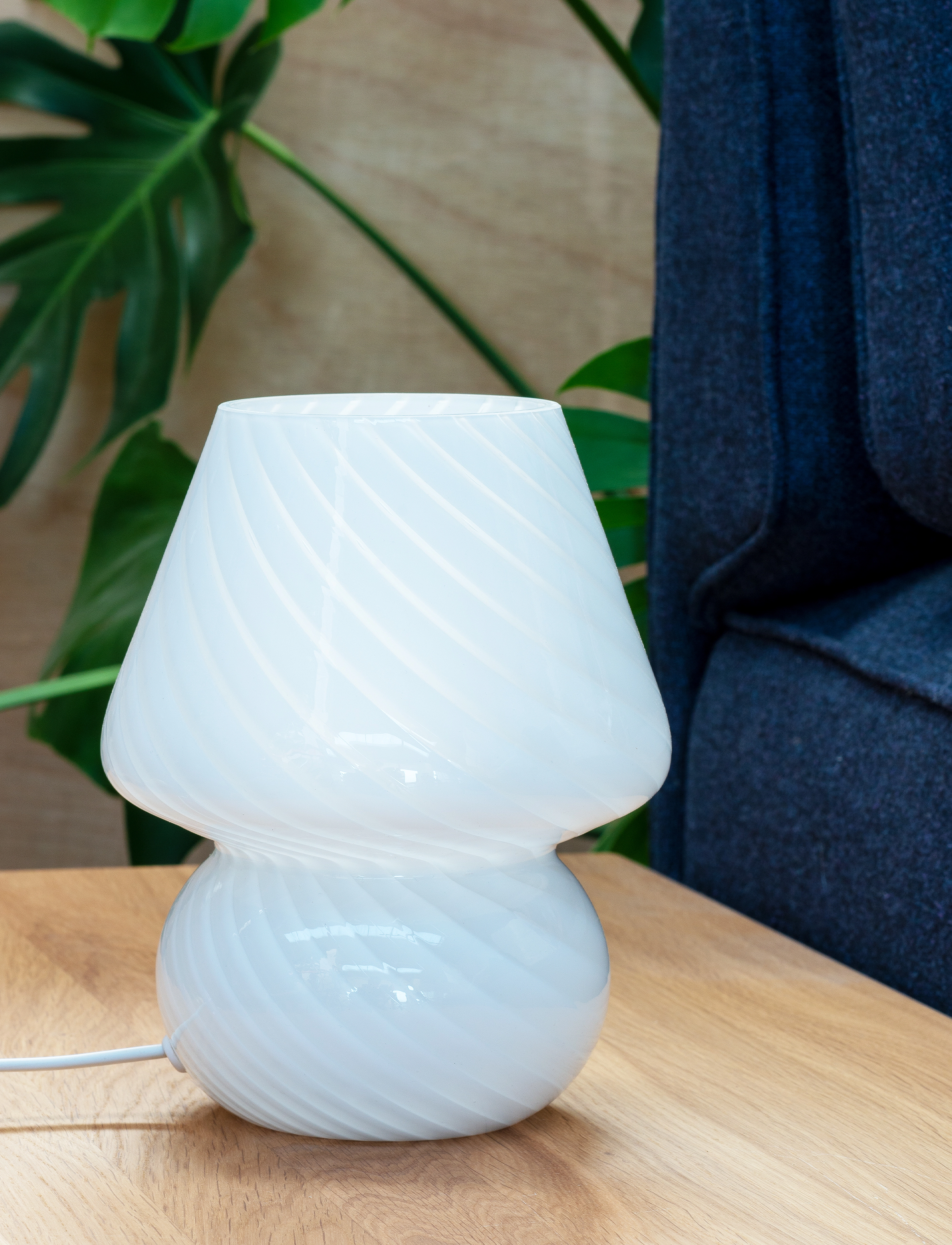 Dyberg Larsen Fanny Hvid, H18 cm, Lamps, Weiß - Table Homeware