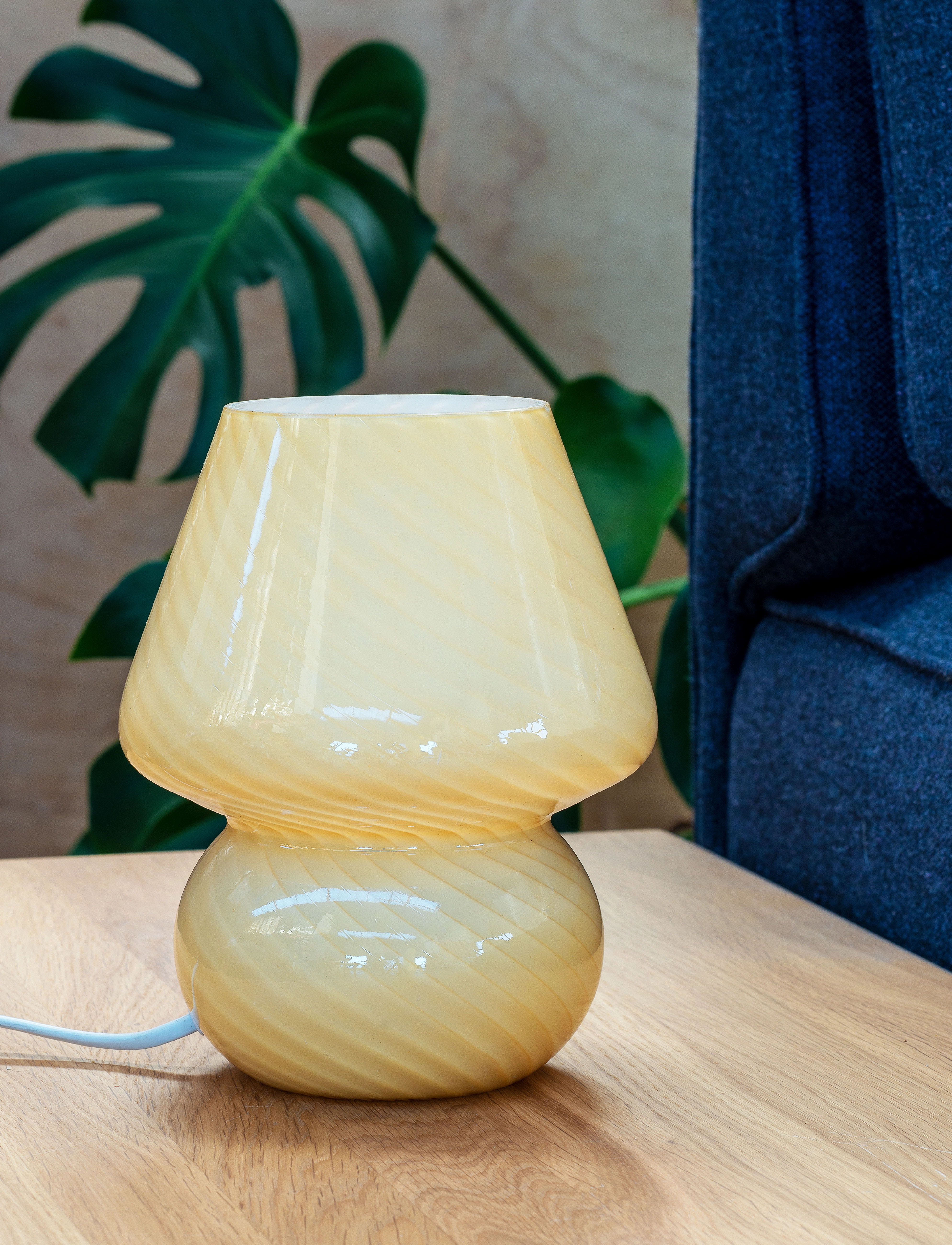 Dyberg Larsen Fanny Beige, H18 cm, Lamps, Gelb - Table Homeware
