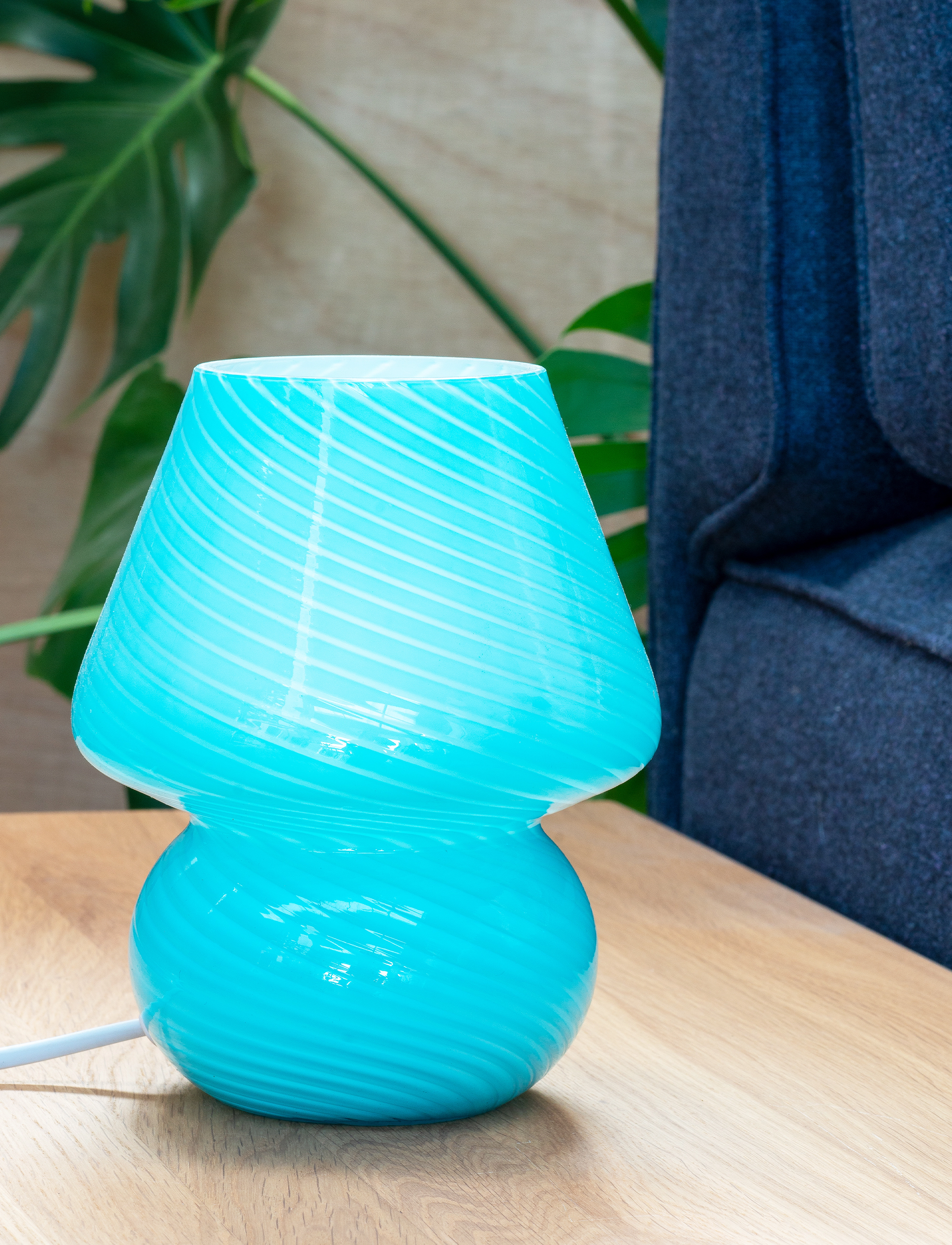 Dyberg Larsen Fanny Lyseblå, H18 cm, Lamps, Blau - Table Homeware