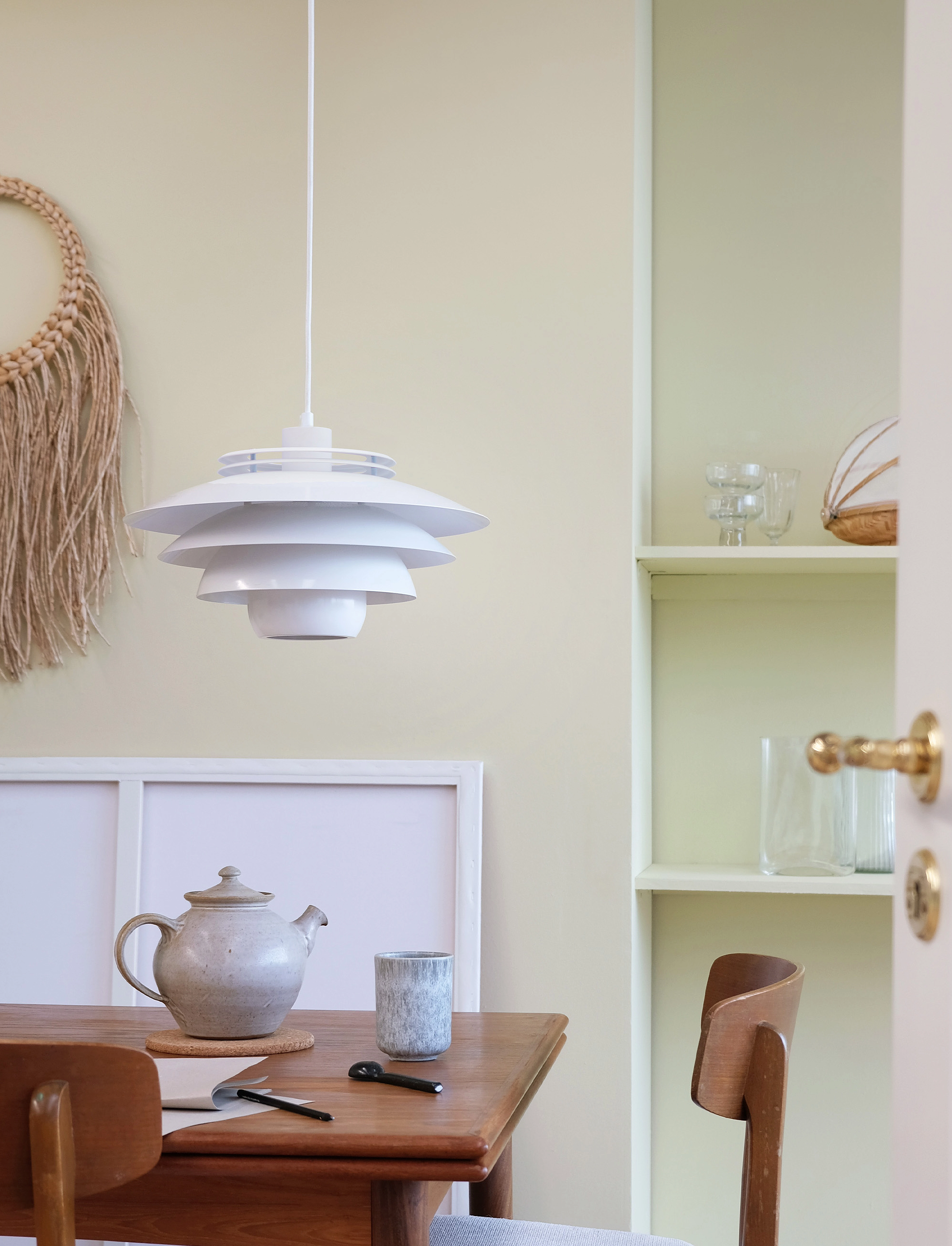 Dyberg Larsen Ejka Pendel, H20 cm, Ceiling Lamps, Weiß - Pendant Homeware