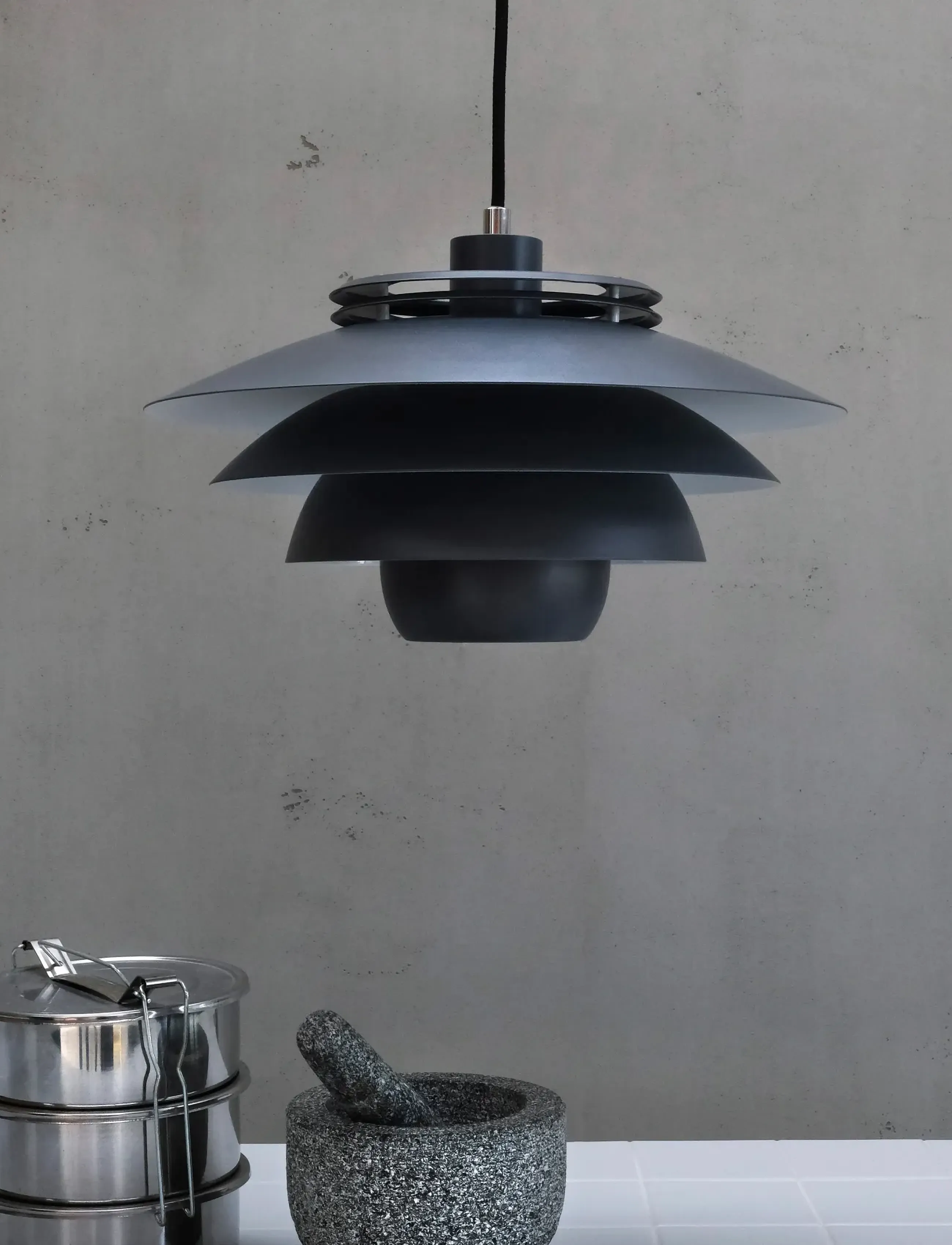 Dyberg Larsen Ejka Mørkegrå Pendel, One Size, Grey, Loftslamper > Pendellamper, Unisex